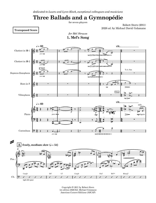 Three Ballads and a Gymnopédie