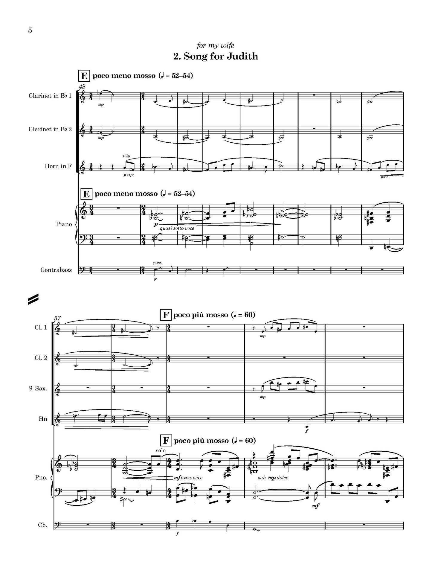 Three Ballads and a Gymnopédie
