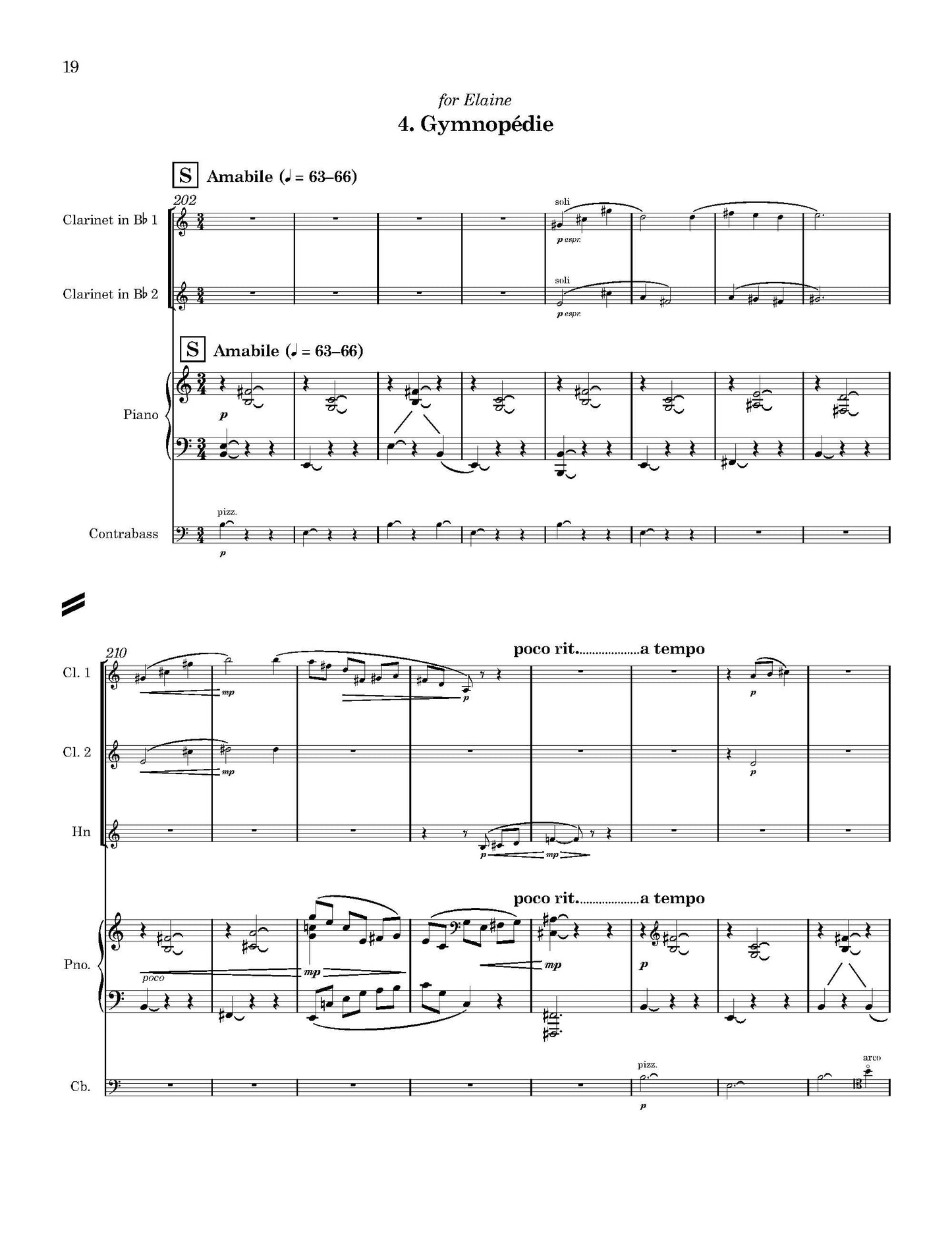 Three Ballads and a Gymnopédie