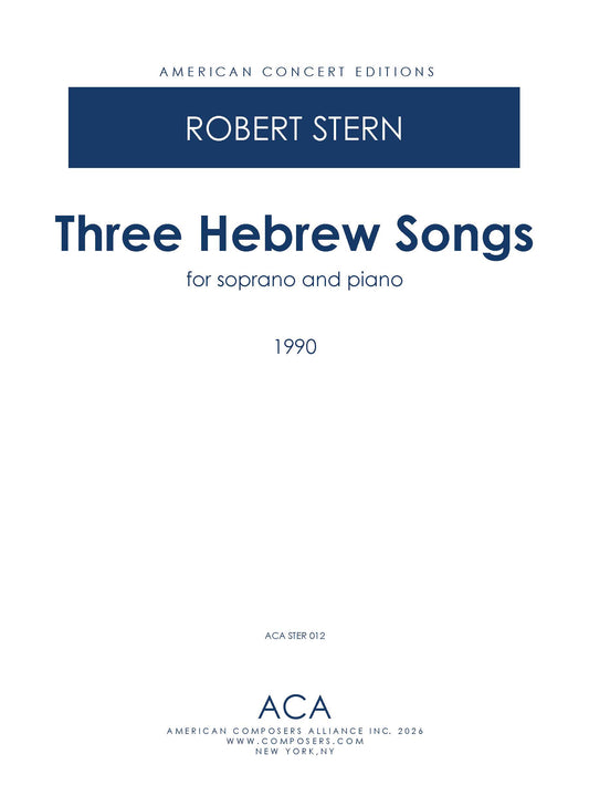 Three Hebrew Songs