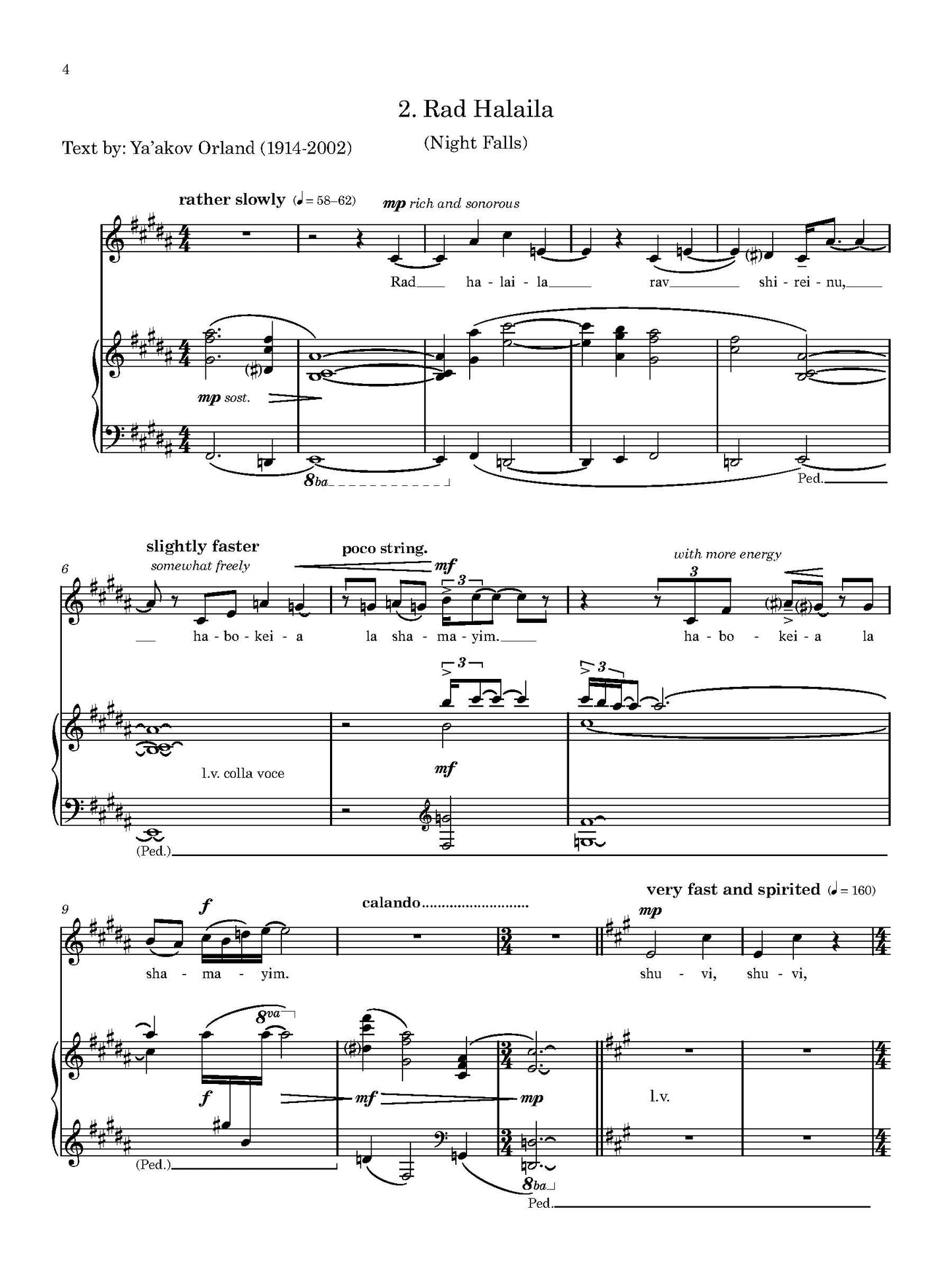 Three Hebrew Songs