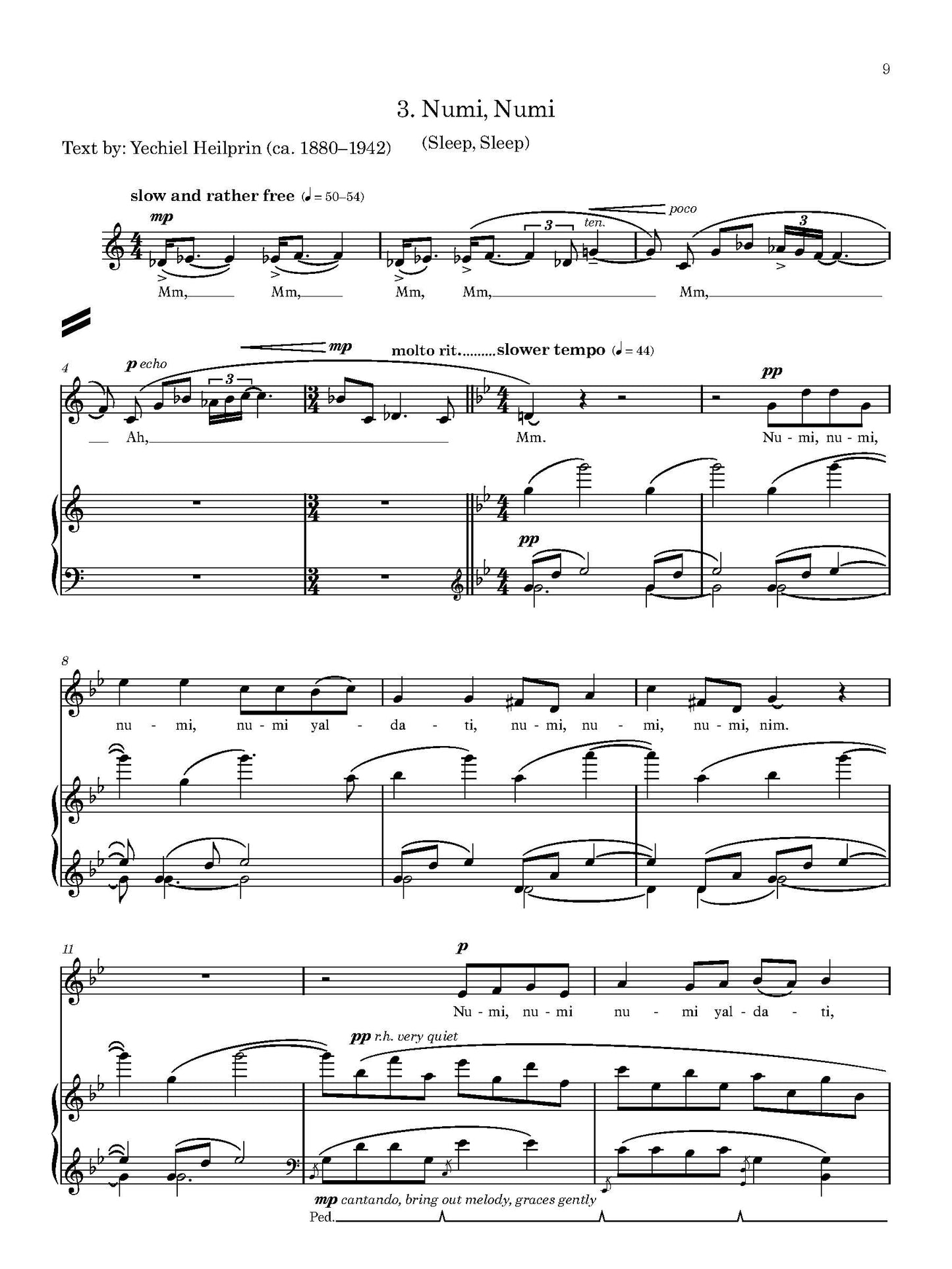 Three Hebrew Songs