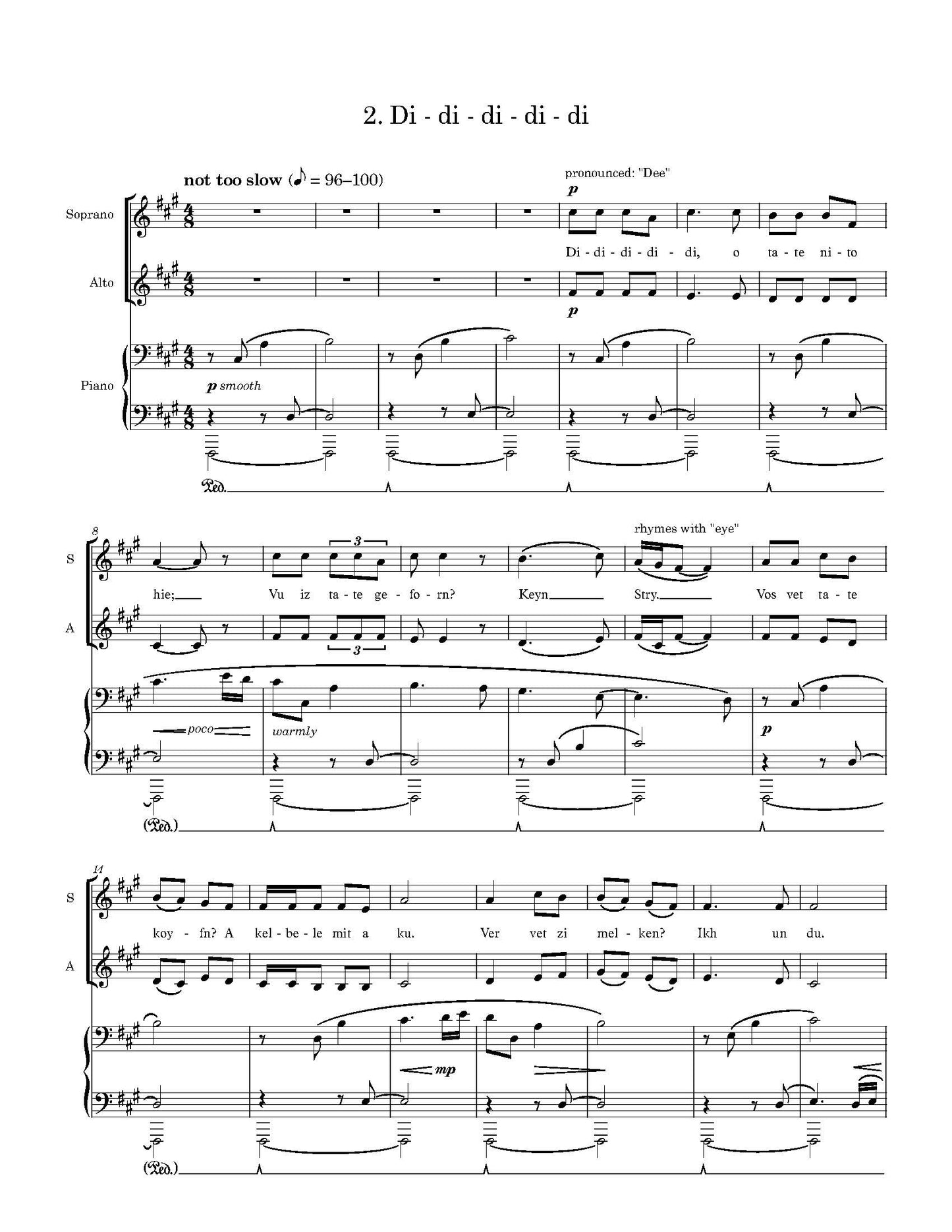 three lullabies - Yiddish Version