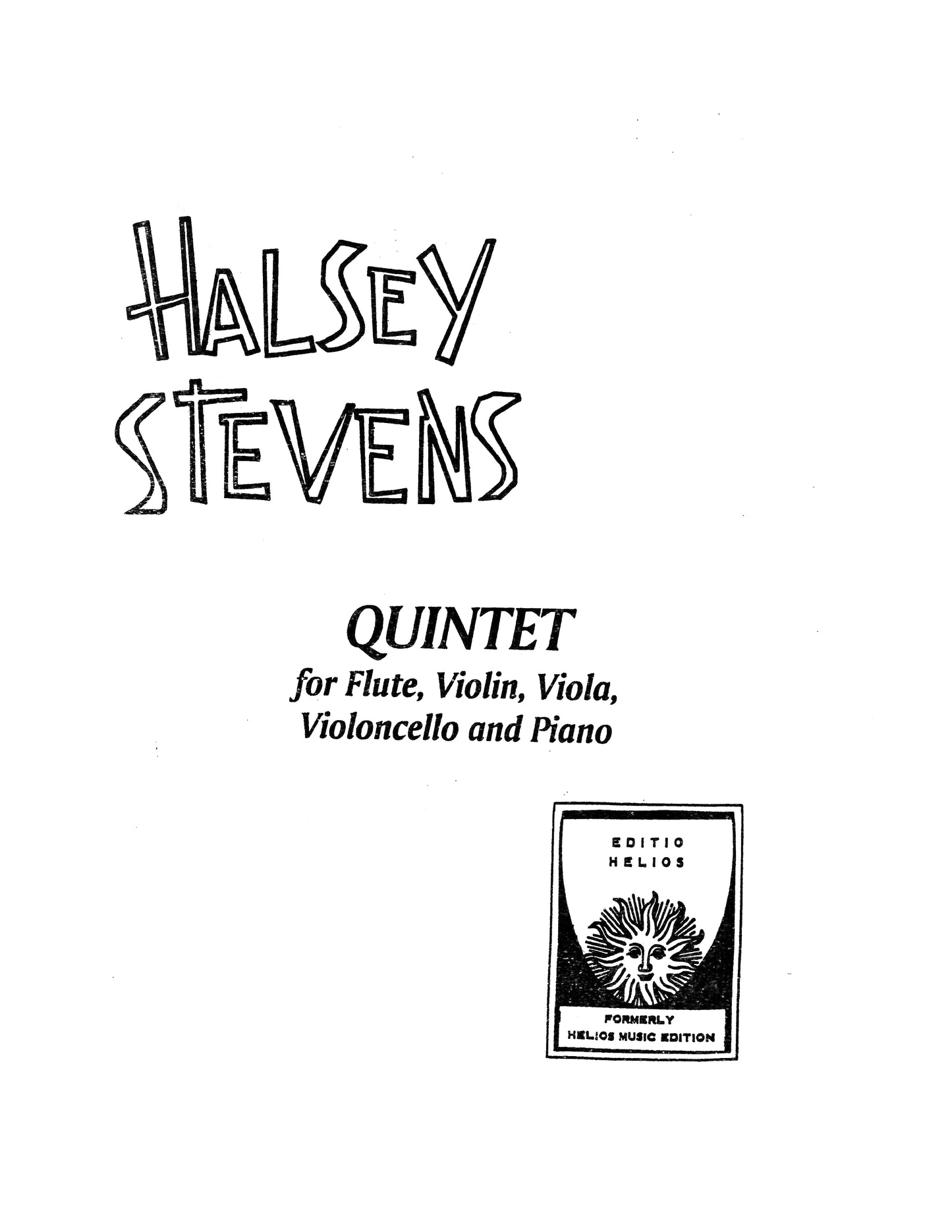 Quintet for flute, violin, viola, cello, and piano