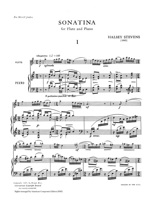 Sonatina for Flute and Piano