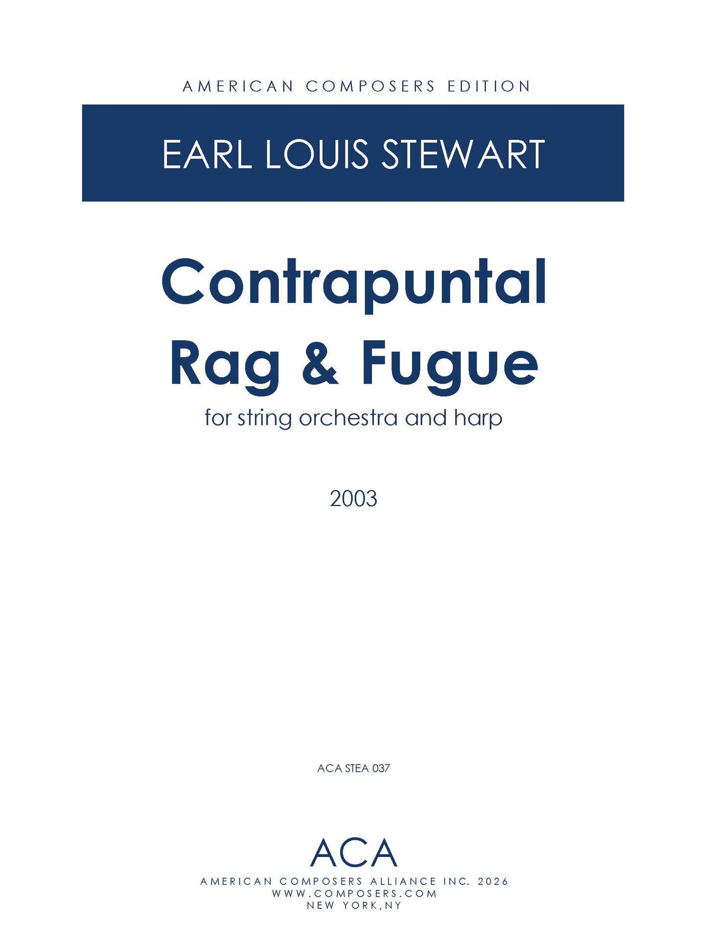 Contrapuntal Rag & Fugue