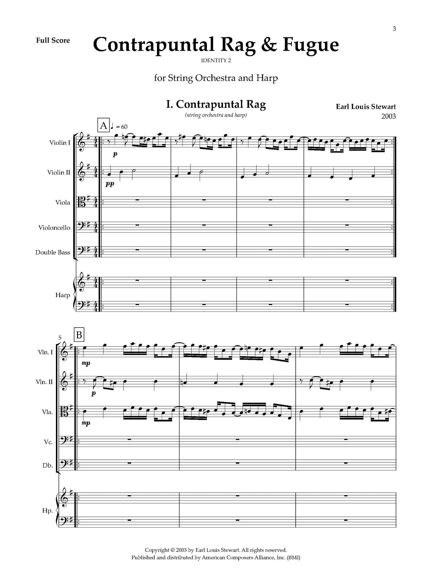 Contrapuntal Rag & Fugue