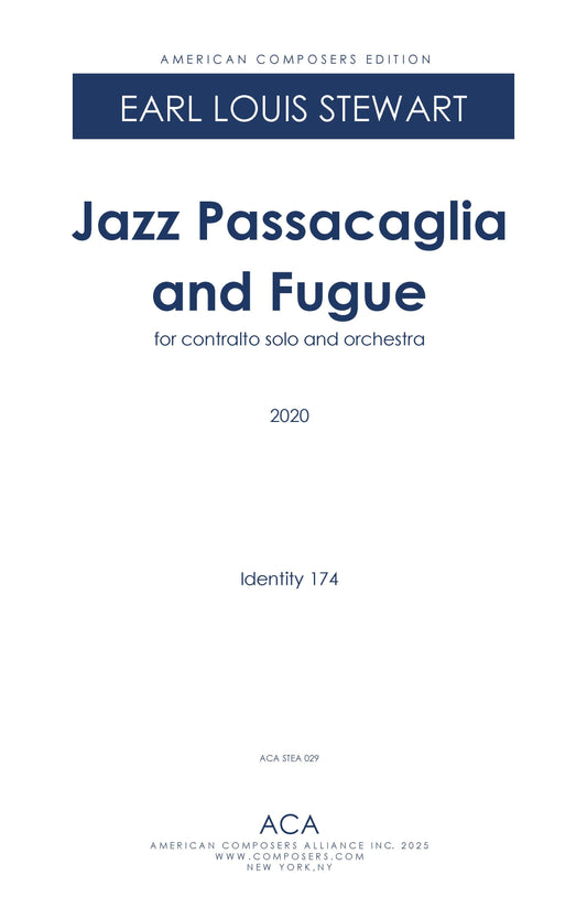 Jazz Passacaglia and Fugue