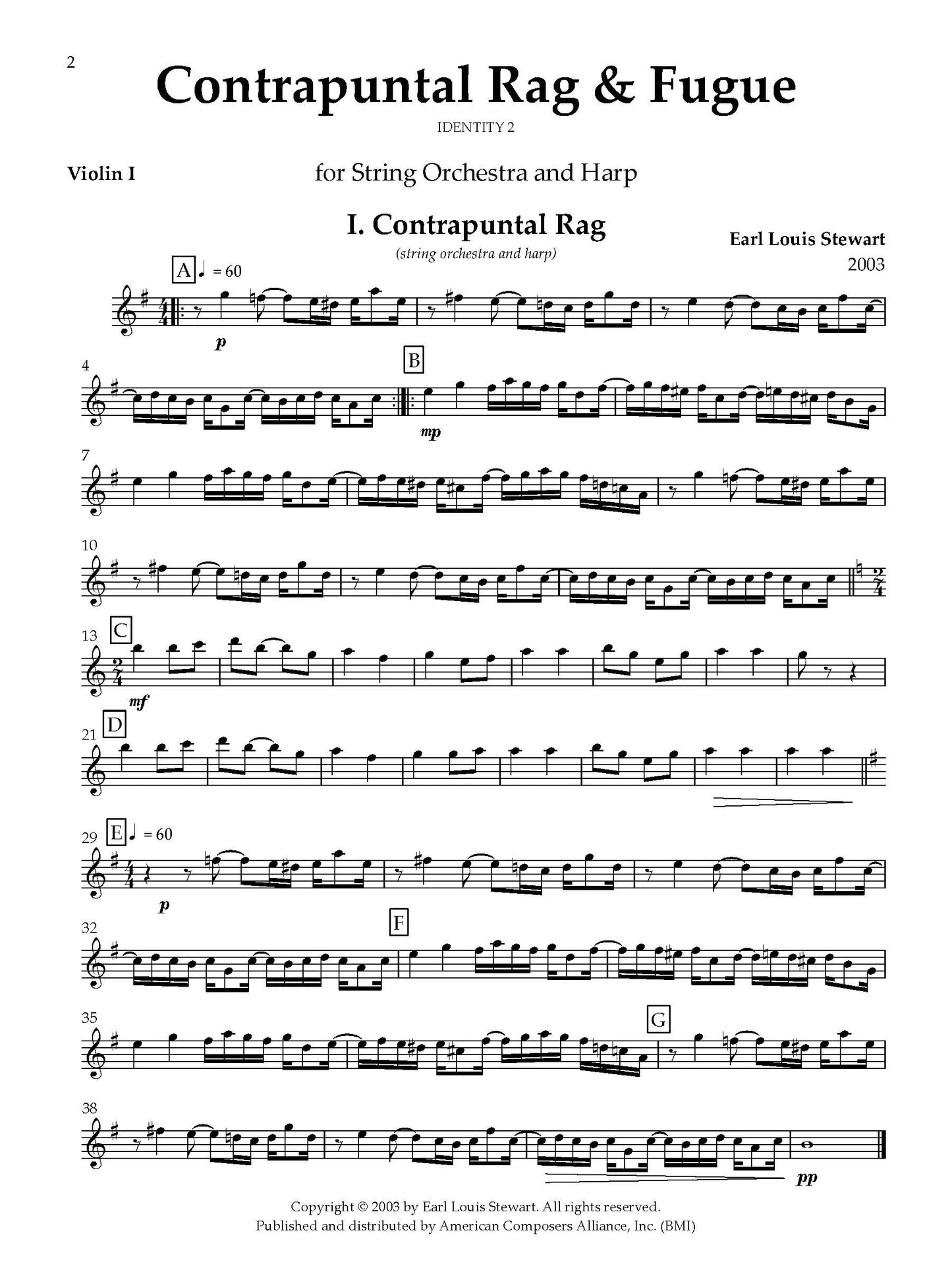 Contrapuntal Rag & Fugue