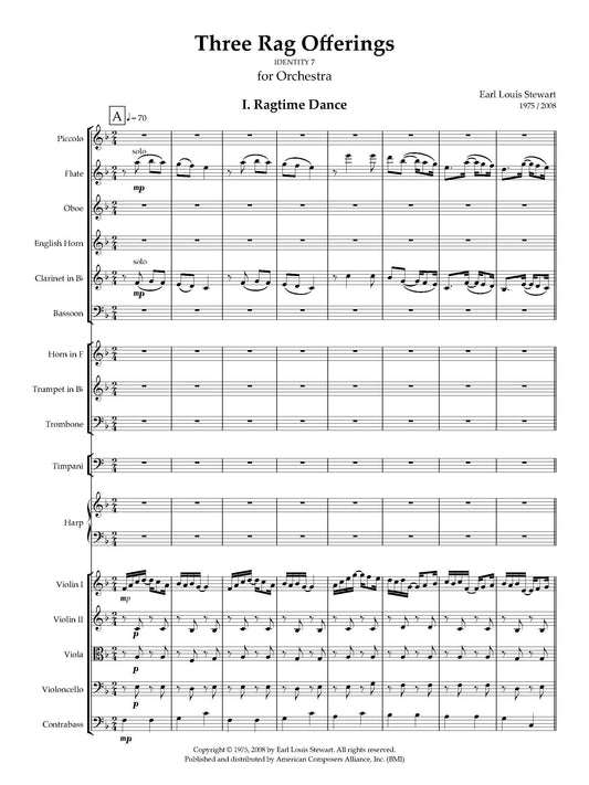 Three Ragtime Offerings