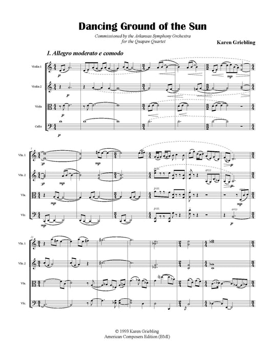 Dancing Ground of the Sun: String Quartet No. 7