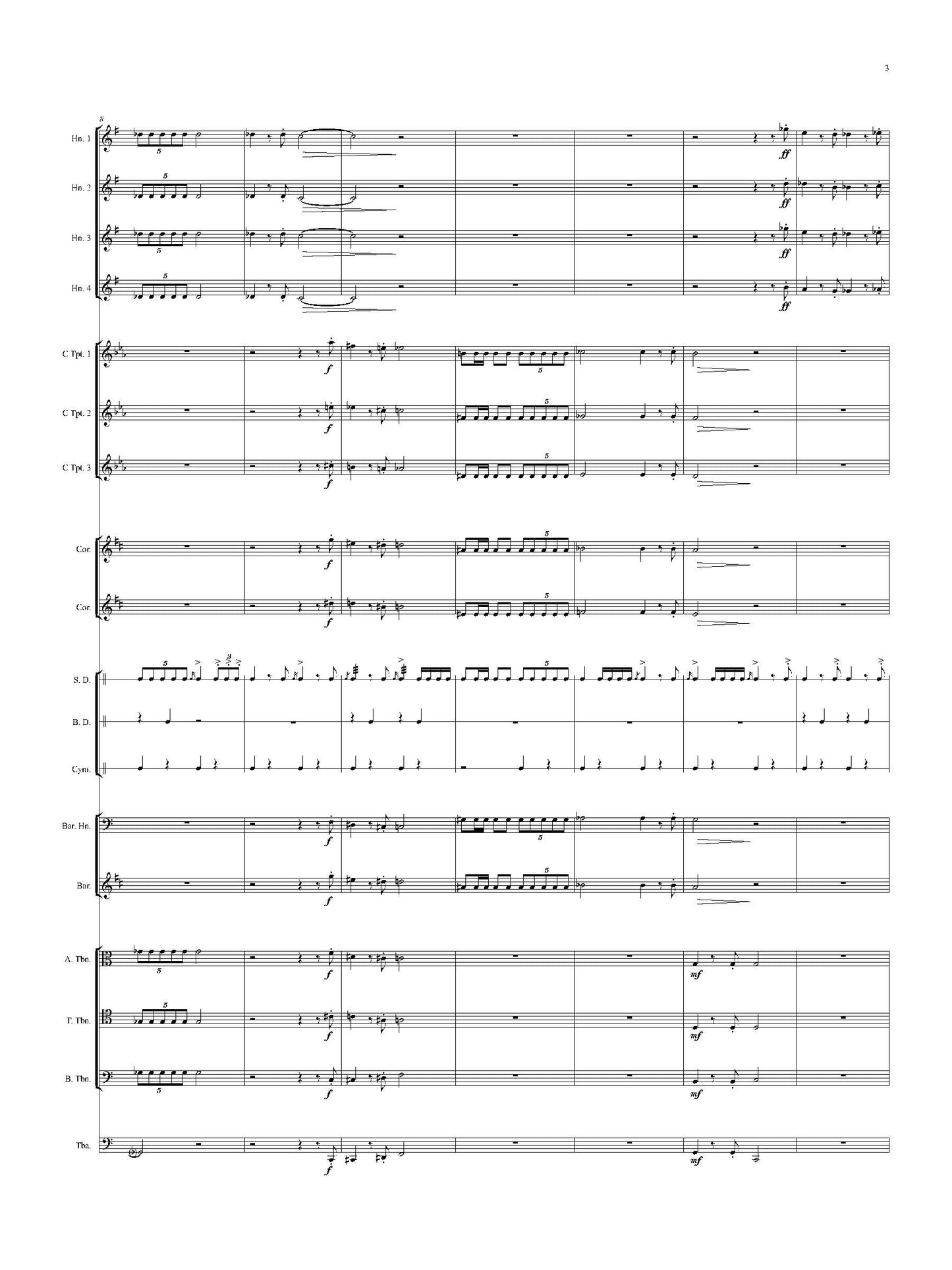 Fanfare and Anthem, Op 23a - For Orchestral Brass and Percussion
