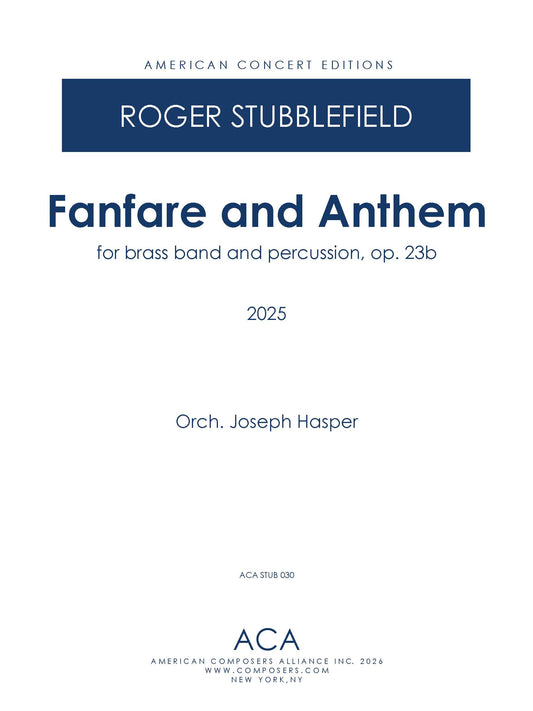 Fanfare and Anthem, Op 23b - For Brass Band and Percussion