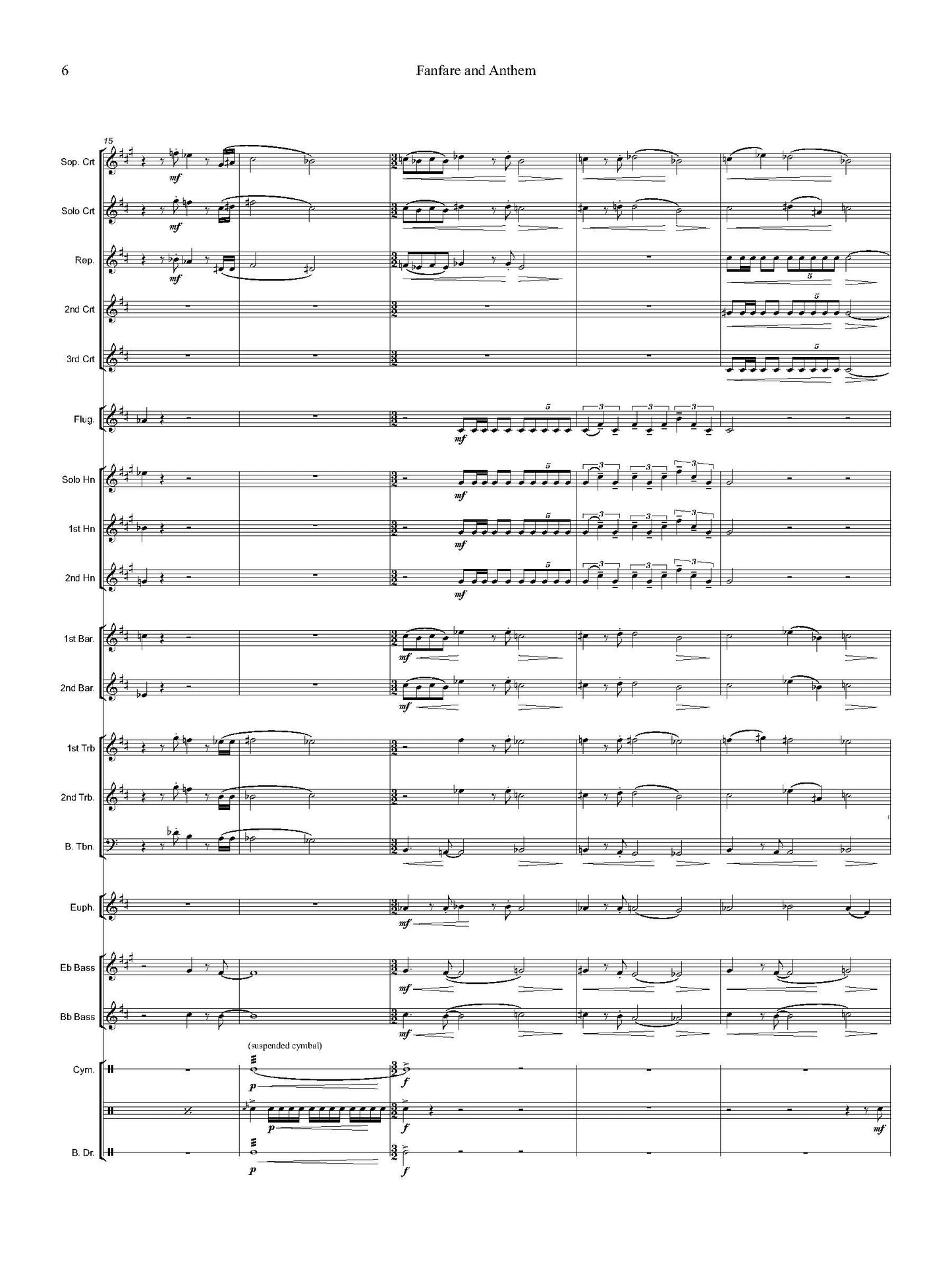 Fanfare and Anthem, Op 23b - For Brass Band and Percussion