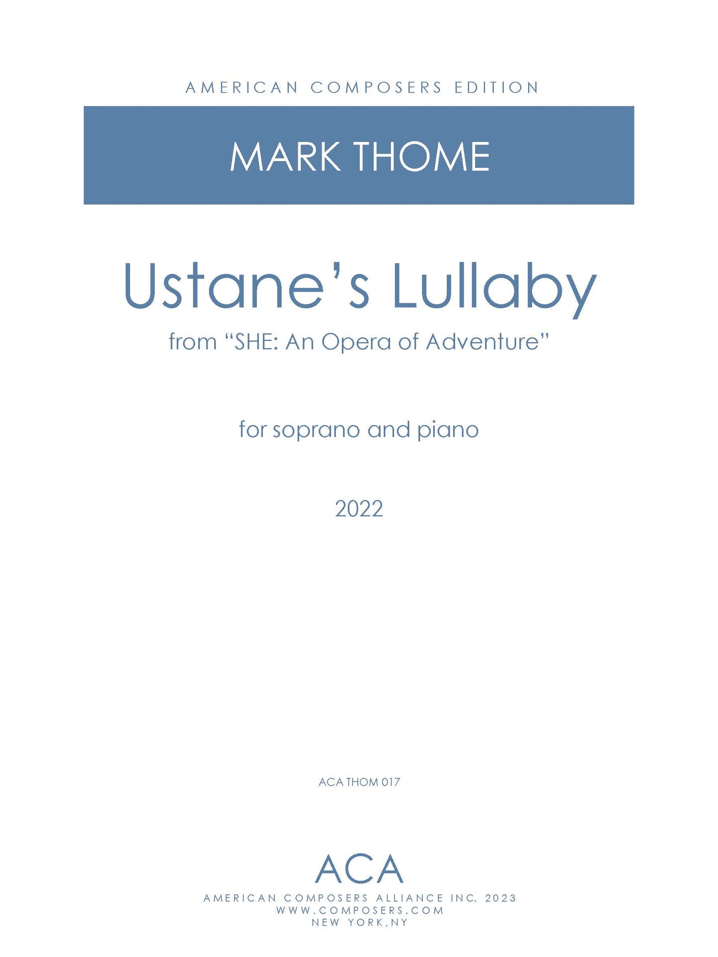 USTANE'S LULLABY