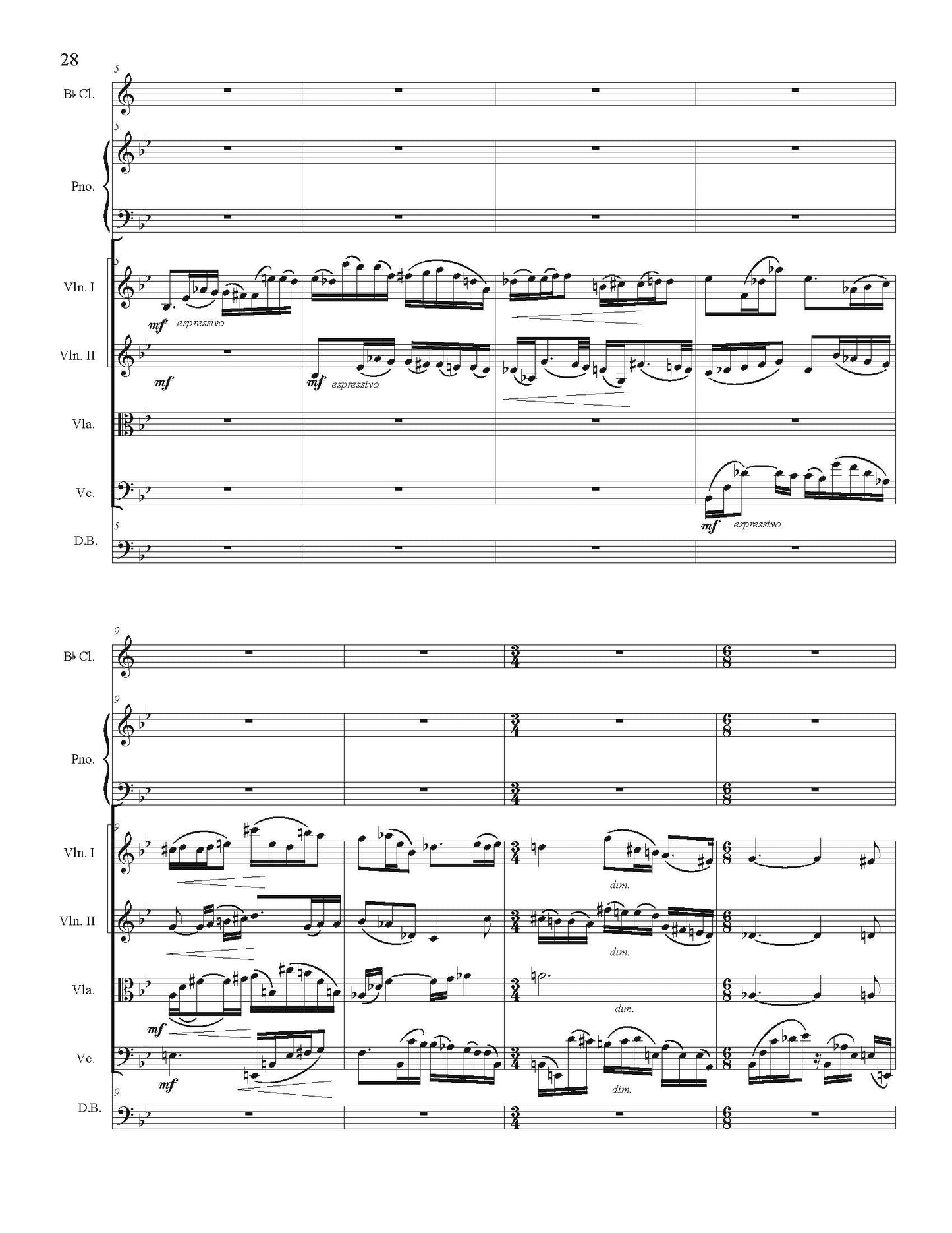Concerto for Clarinet, Piano, and String Orchestra