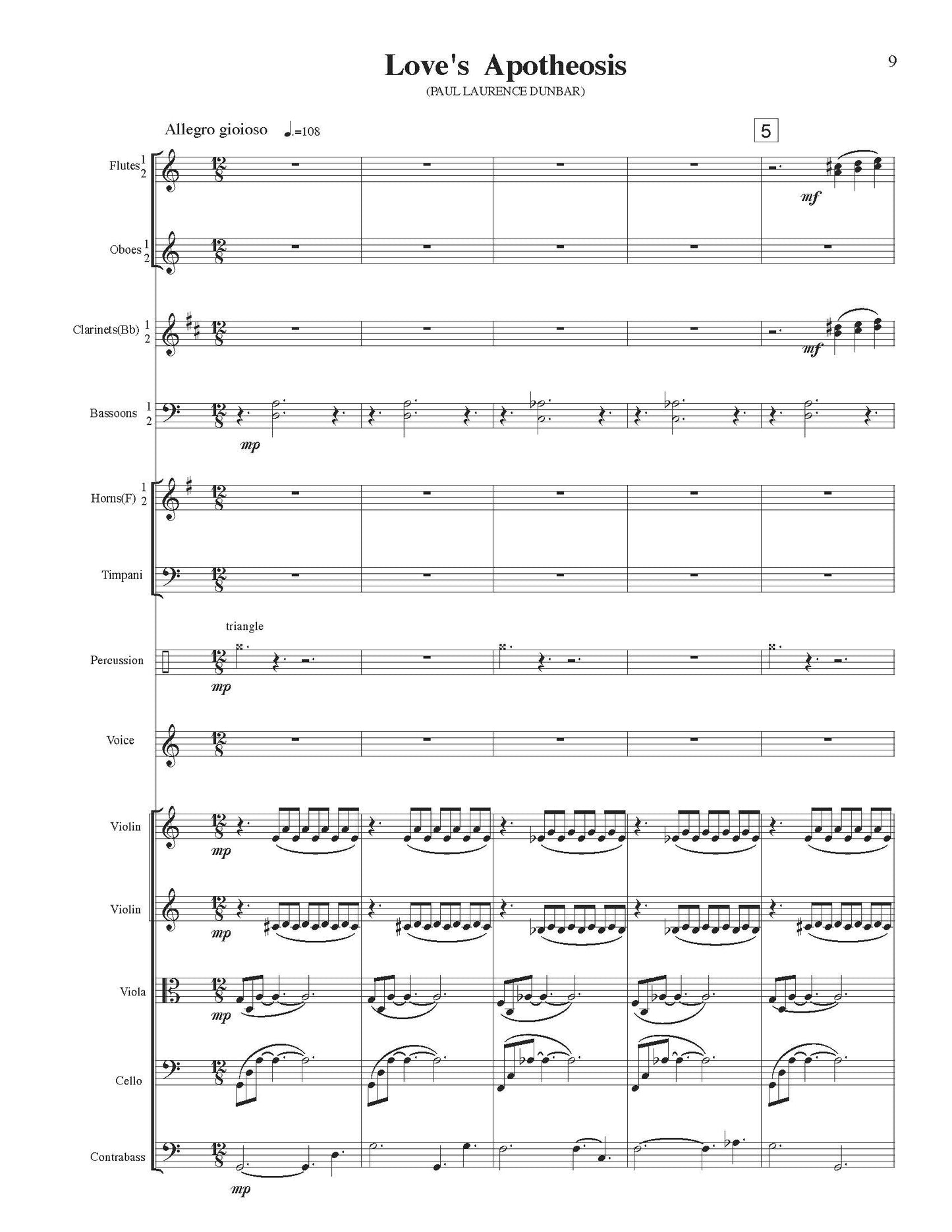 Shadow of Dawn - For High Voice and Orchestra
