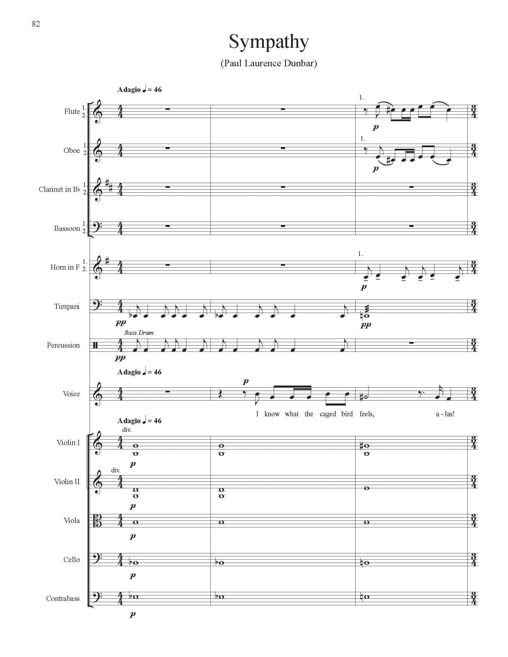 Shadow of Dawn - For High Voice and Orchestra – American Composers Shadow of Dawn - For High Voice and Orchestra – American Composers