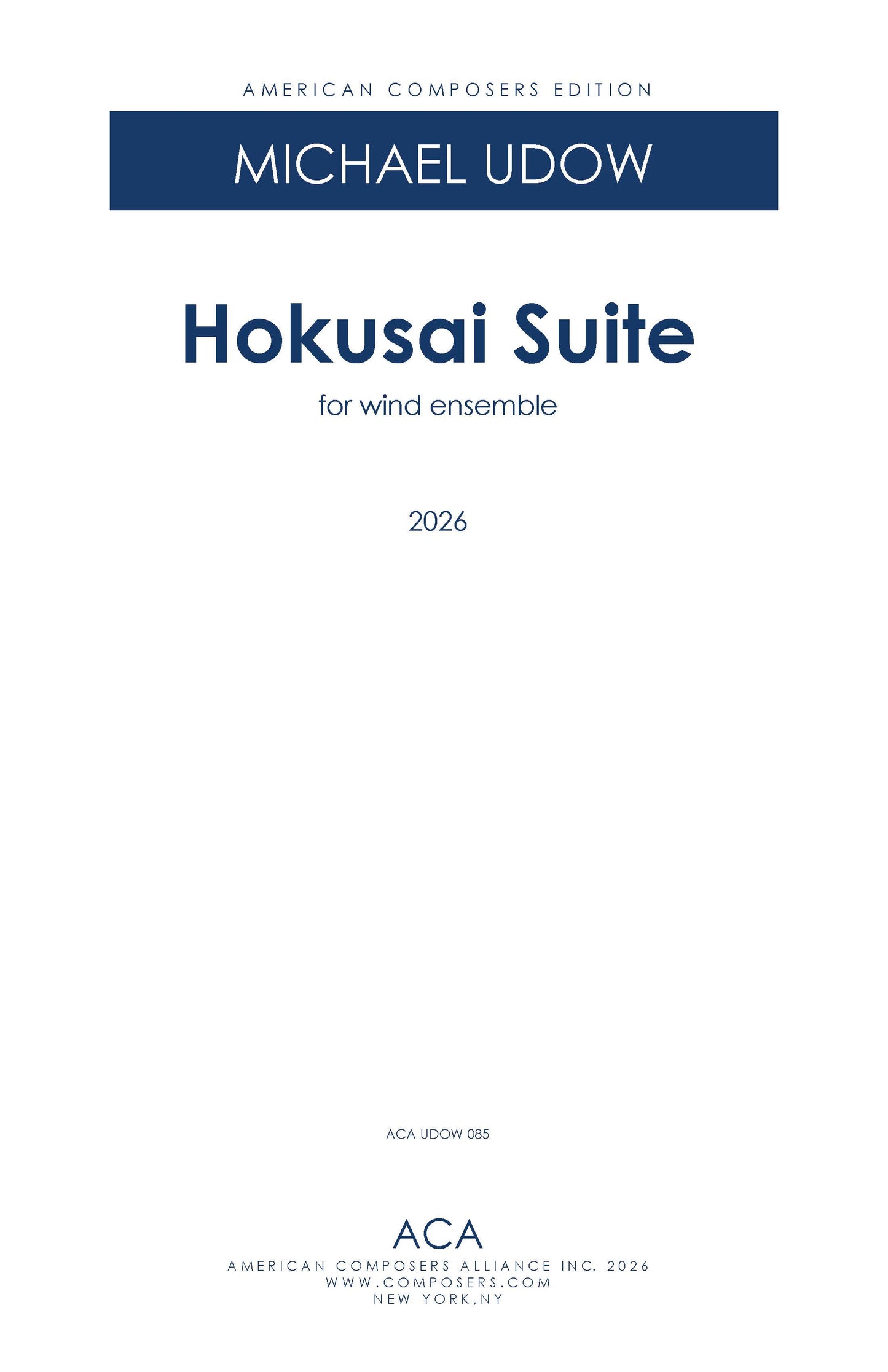 Hokusai Suite for Wind Ensemble