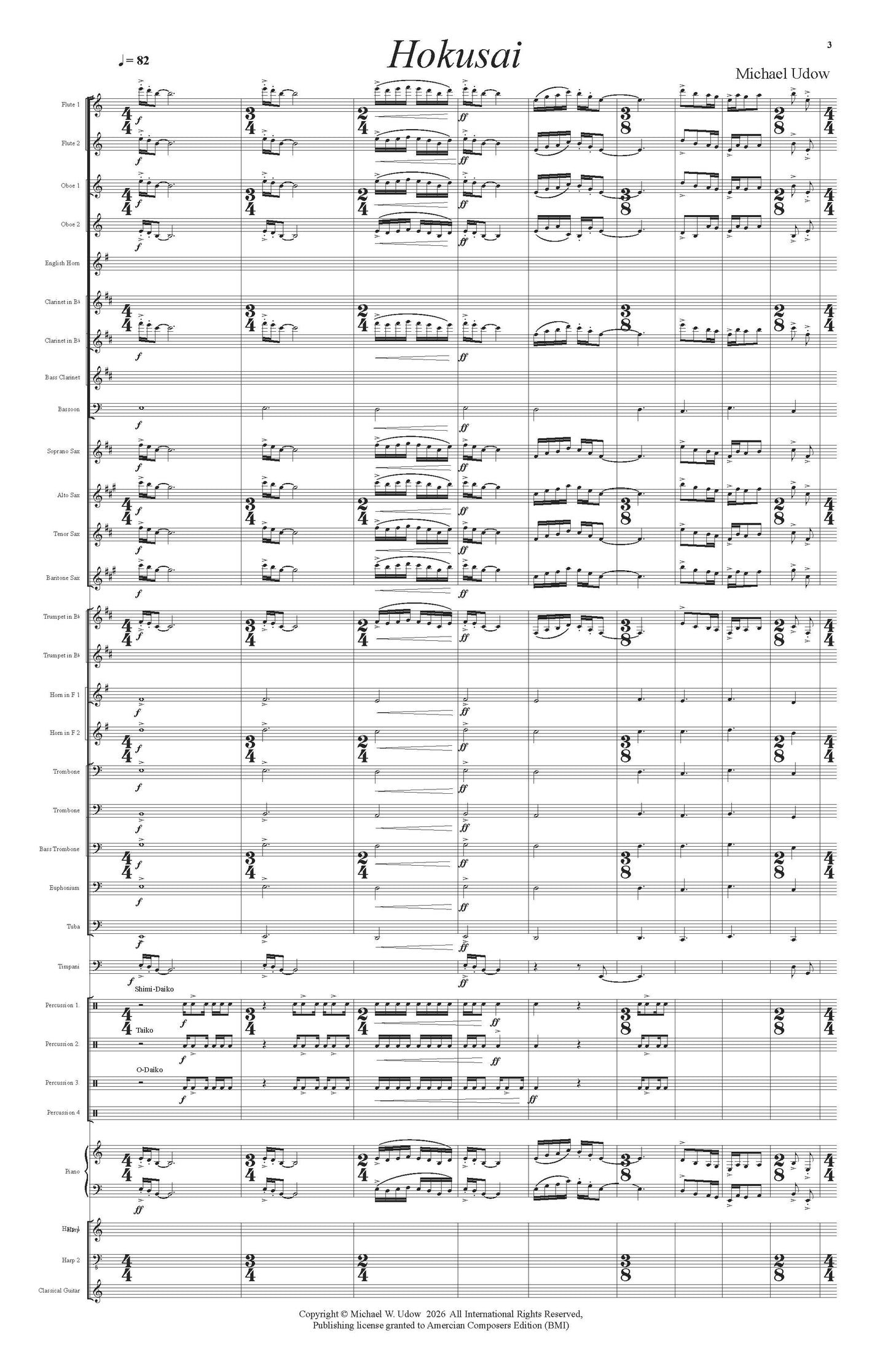 Hokusai Suite for Wind Ensemble