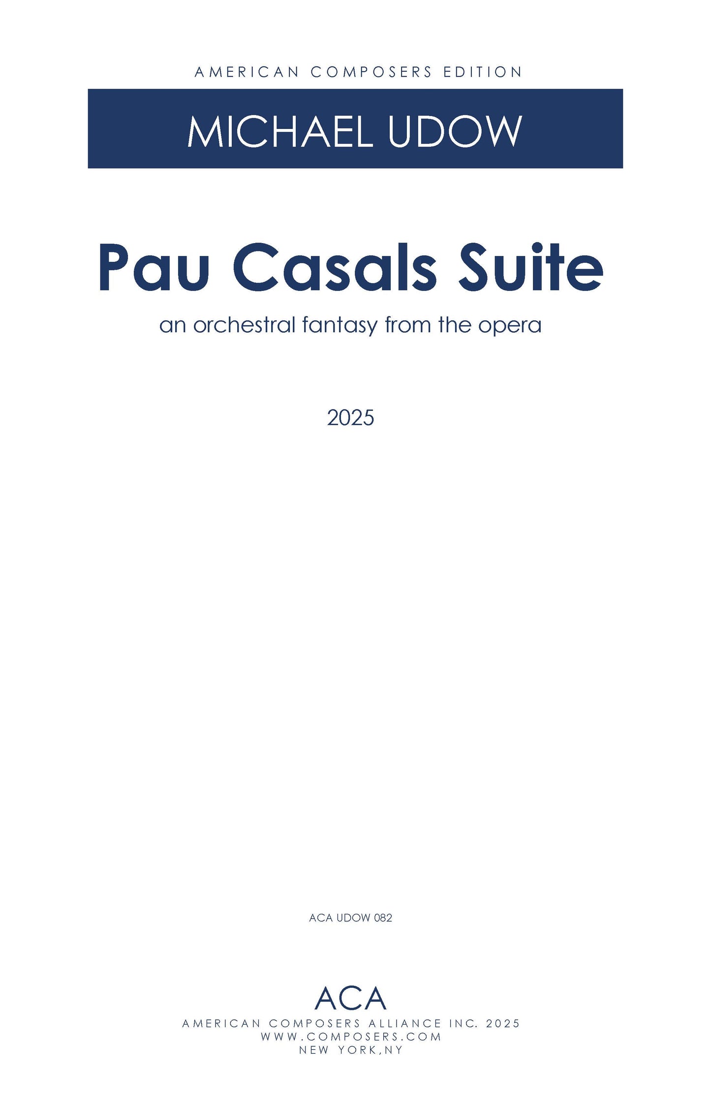 Pau Casals - Suite for Orchestra