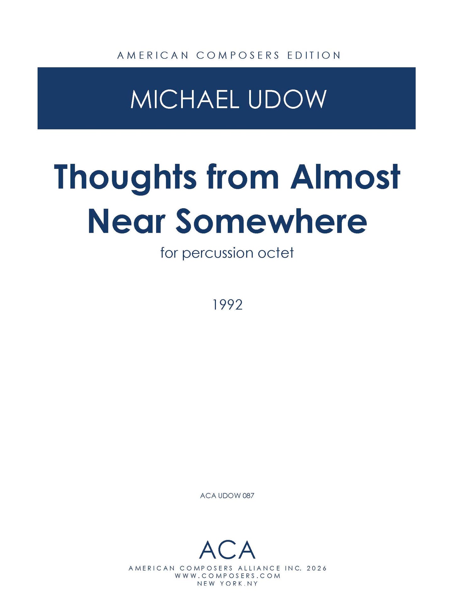 Thoughts from Almost Near Somewhere
