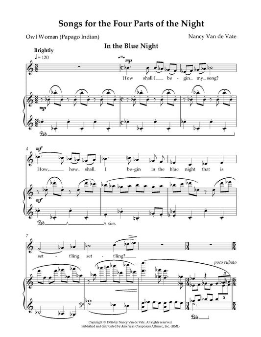 SONGS FOR THE FOUR PARTS OF THE NIGHT