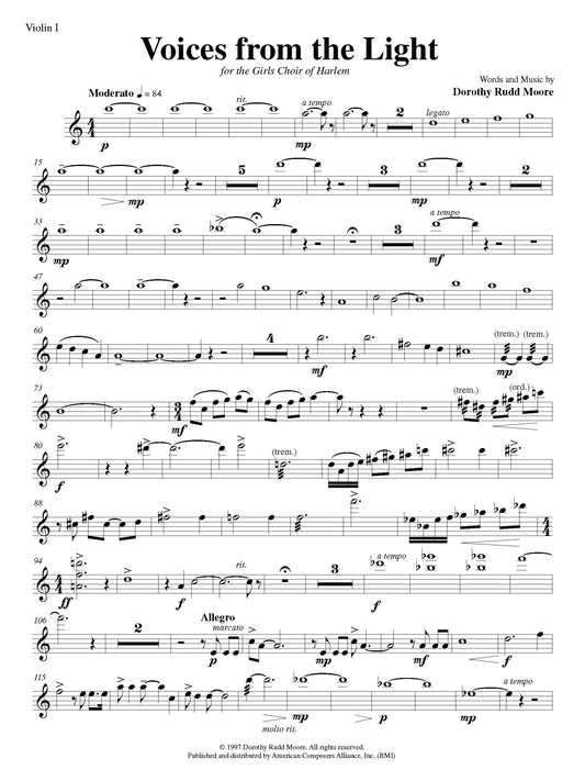 Voices from the Light - Set of 6 Instrumental Parts