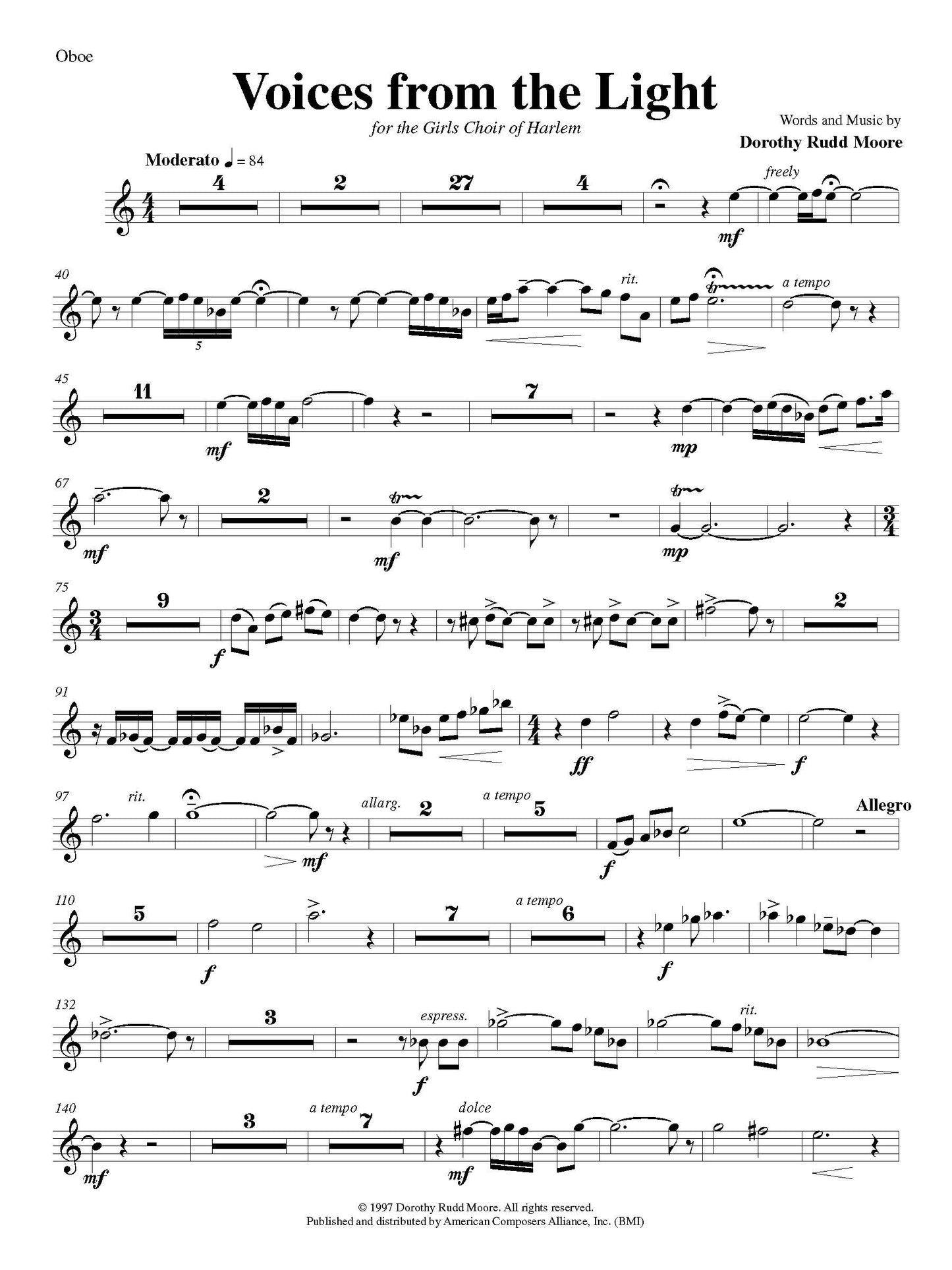 Voices from the Light - Set of 6 Instrumental Parts