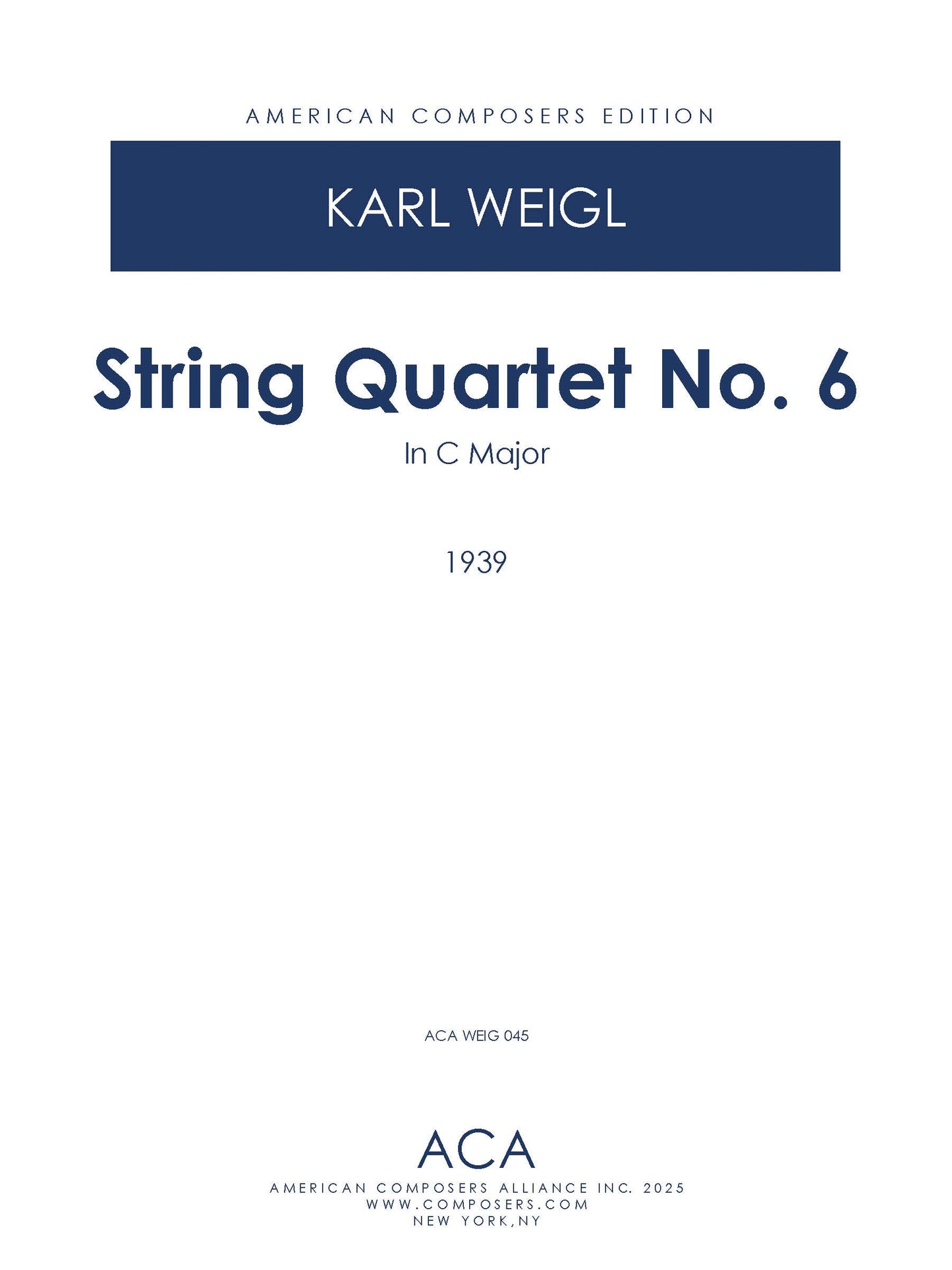 String Quartet No. 6 in C Major