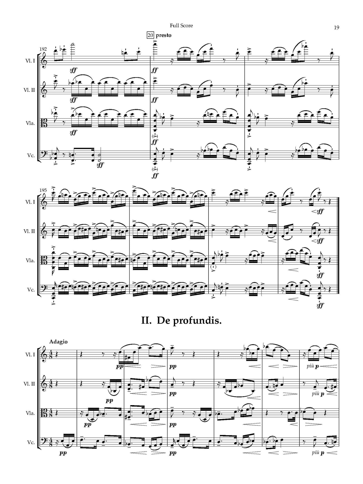 String Quartet No. 6 in C Major