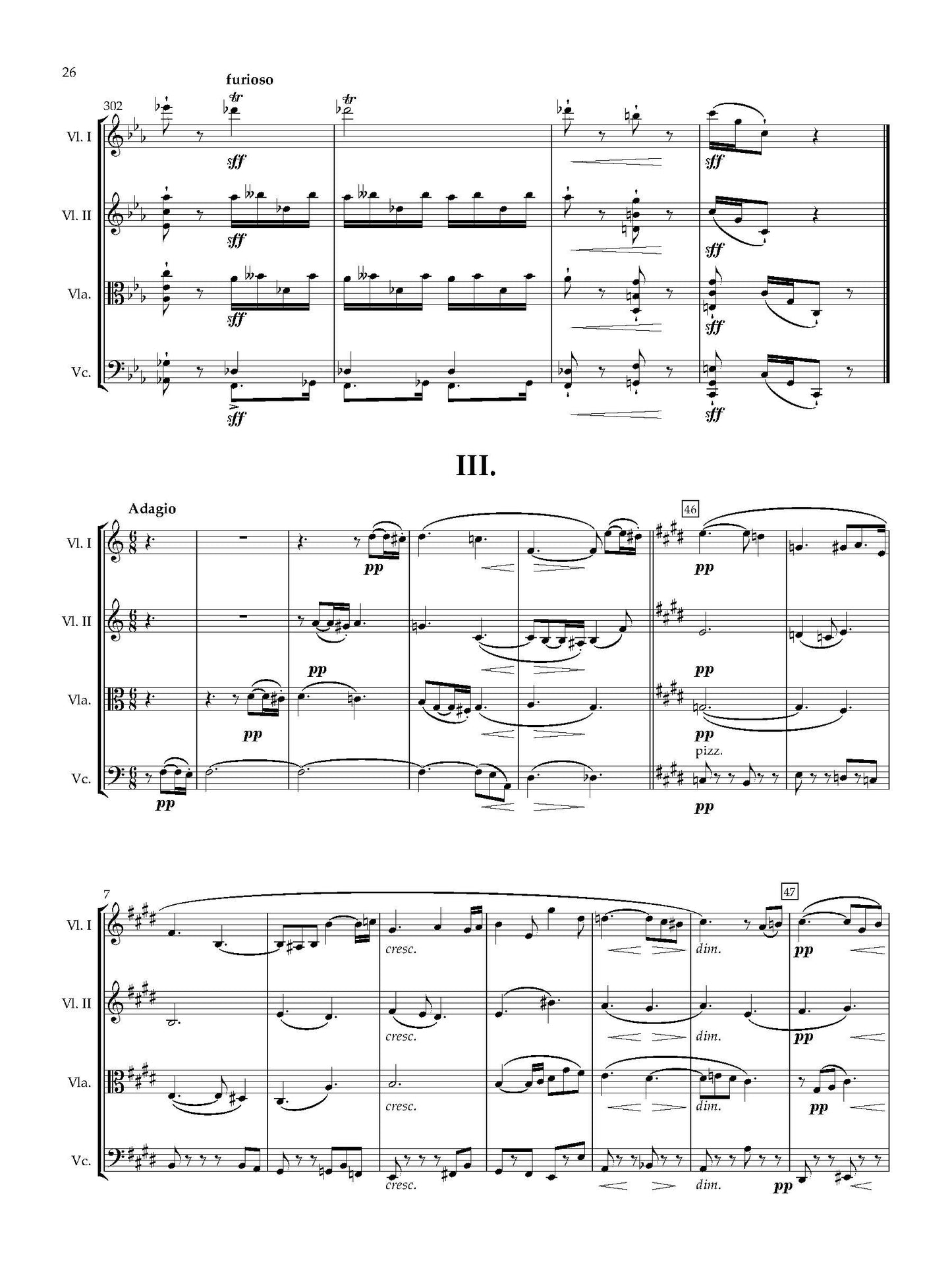 String Quartet No. 7 in F Minor