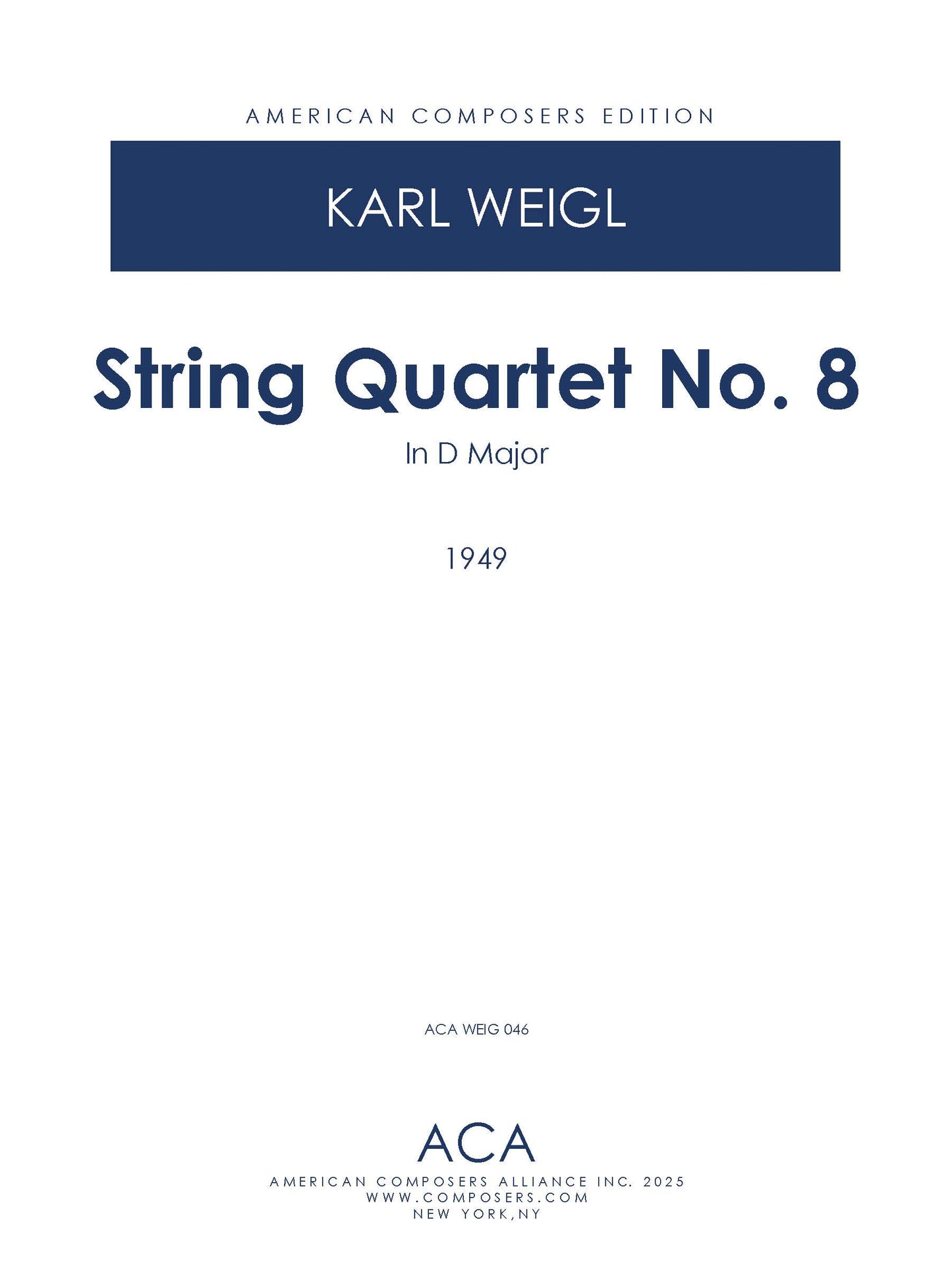 String Quartet No. 8 in D Major