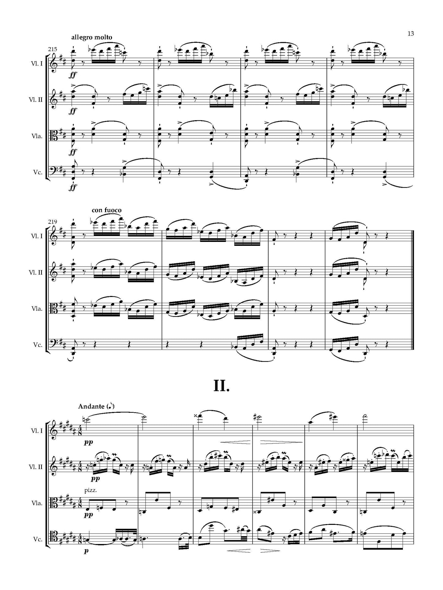 String Quartet No. 8 in D Major