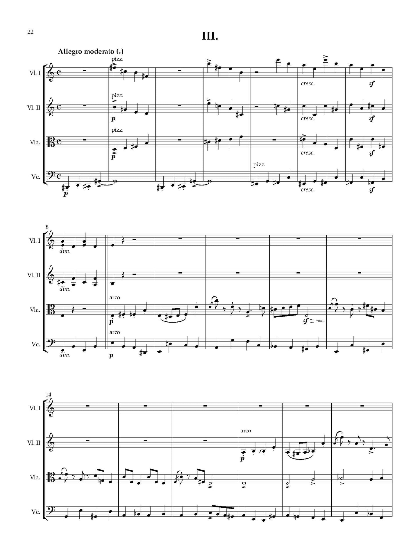 String Quartet No. 8 in D Major