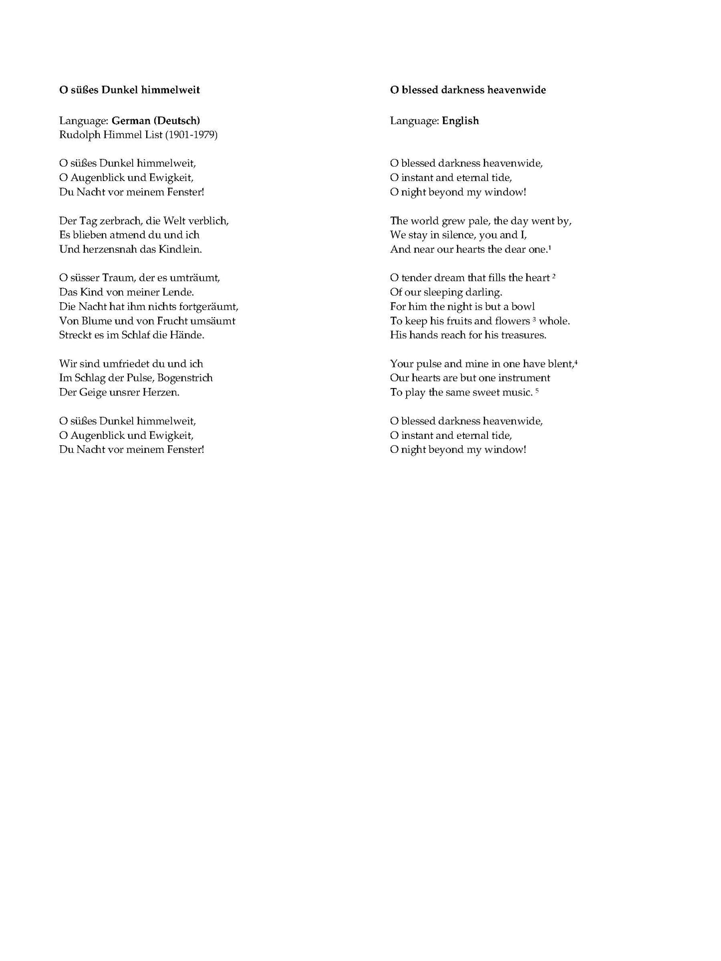 THREE SONGS FOR MEZZO SOPRANO and STRING QUARTET