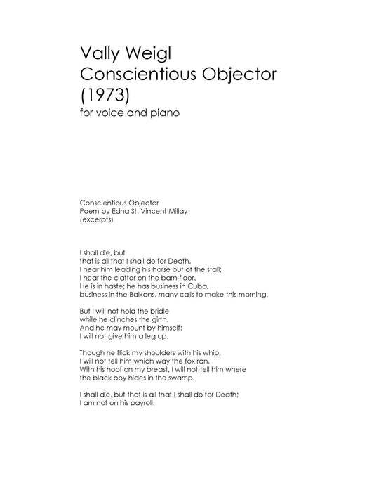 CONSCIENTIOUS OBJECTOR