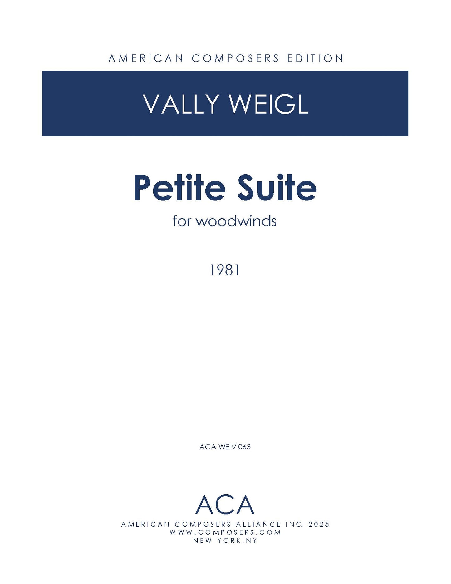 PETITE SUITE FOR WOODWINDS