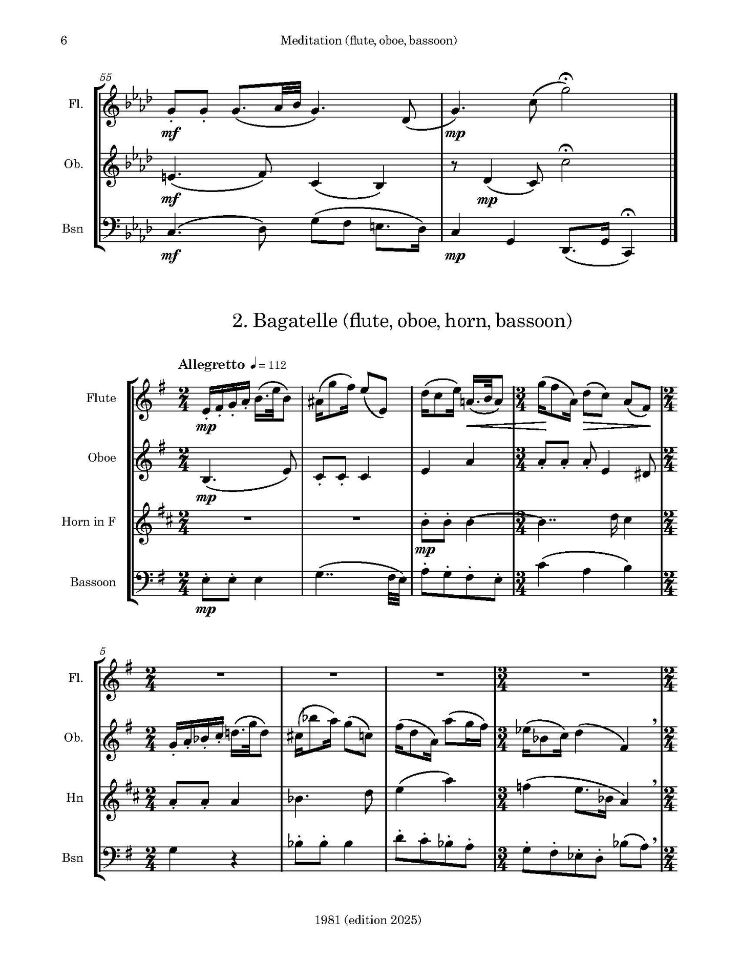 PETITE SUITE FOR WOODWINDS