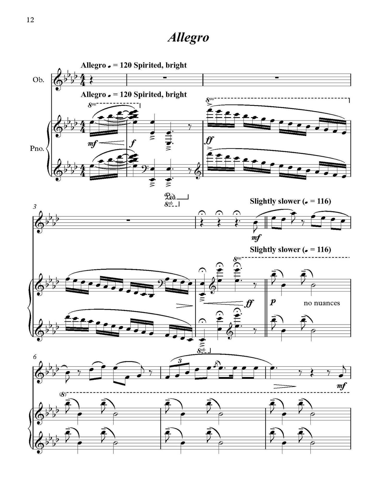 Intermezzo, Allegro, and Rondino