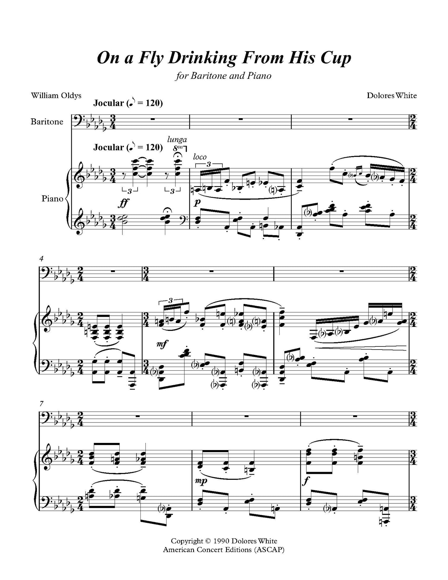 On a Fly Drinking From His Cup