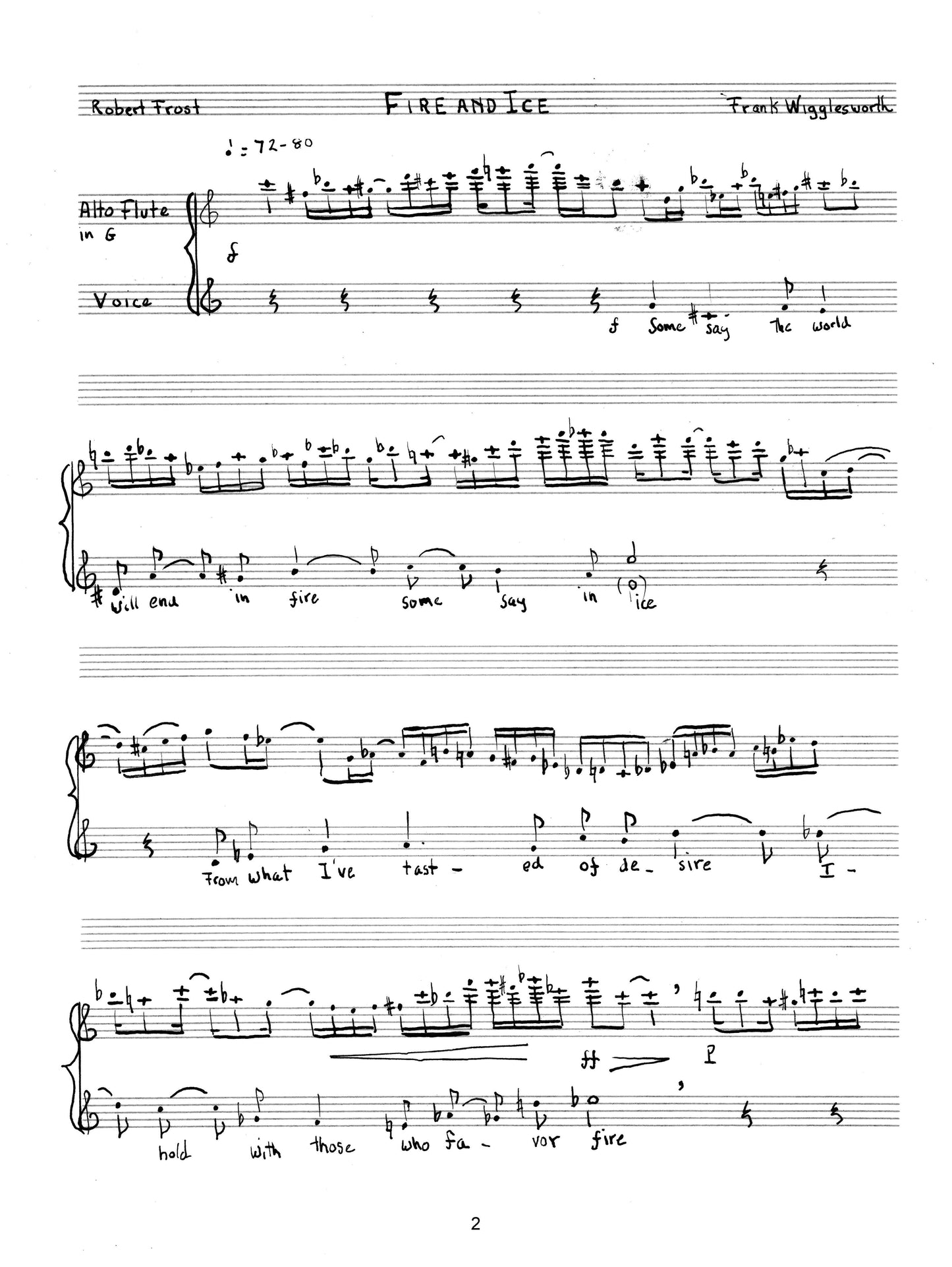 Five Songs of Robert Frost