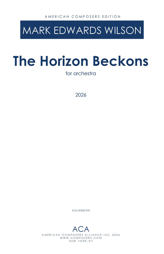 The Horizon Beckons