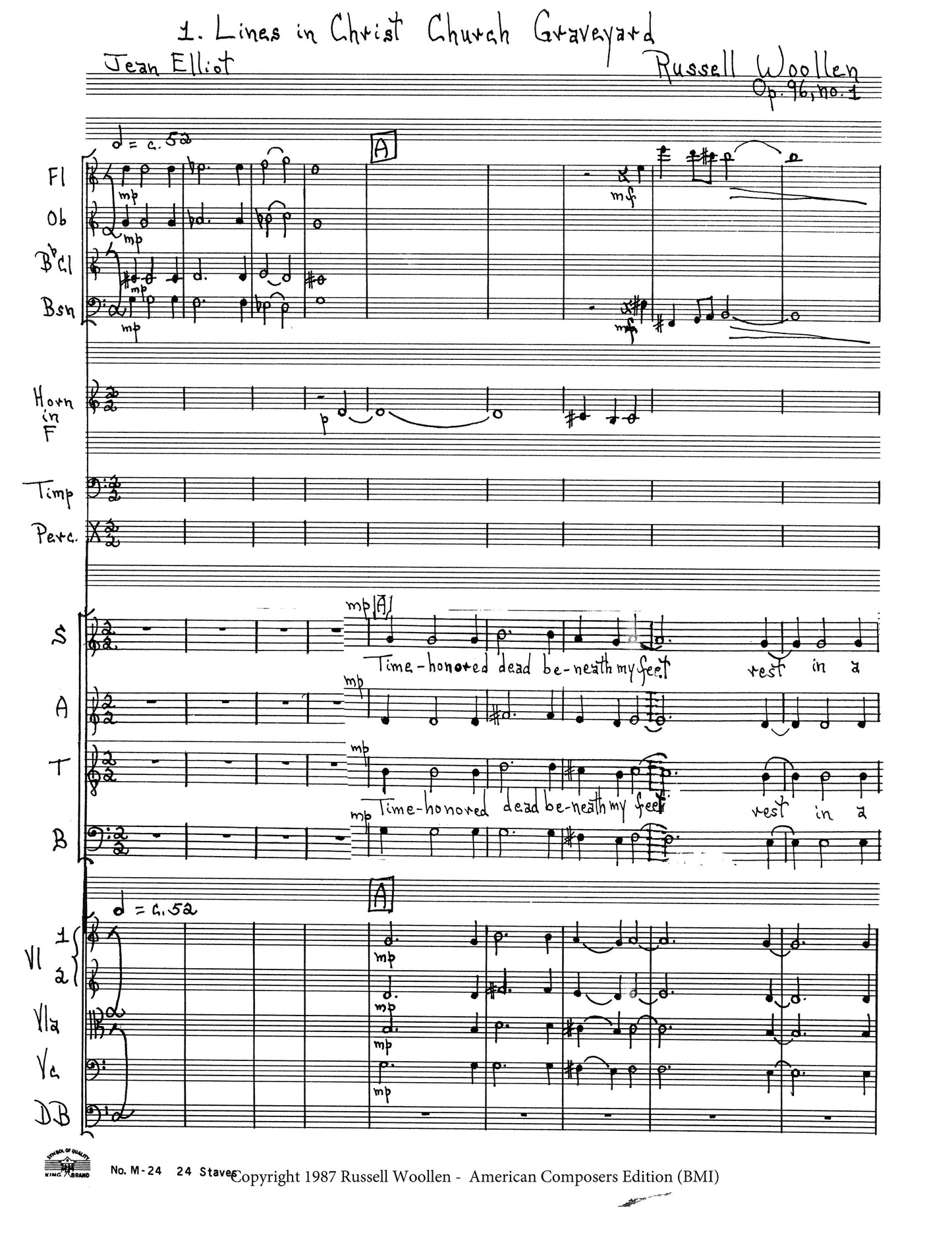 ALEXANDRIA SUITE - SATB with chamber orchestra