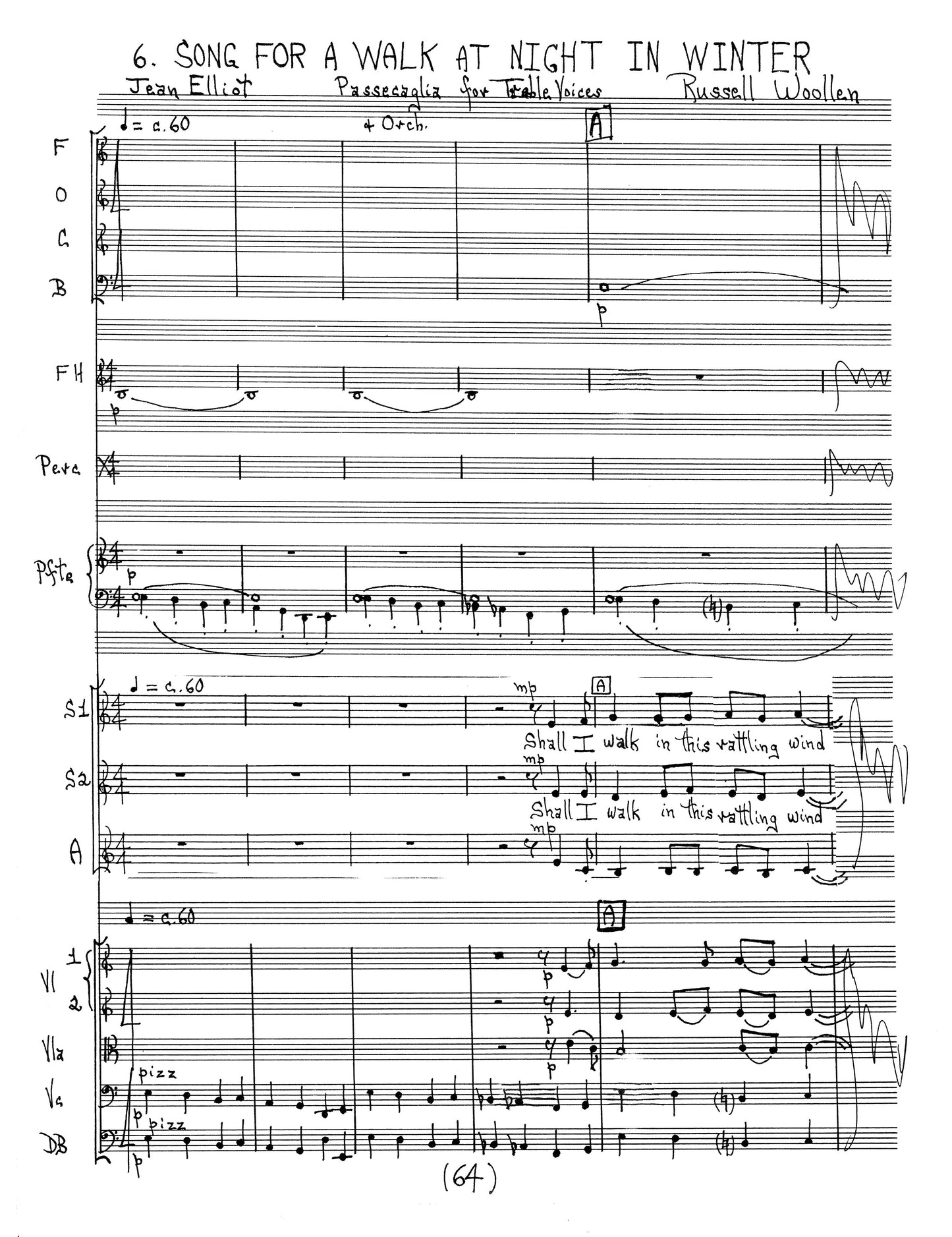 ALEXANDRIA SUITE - SATB with chamber orchestra