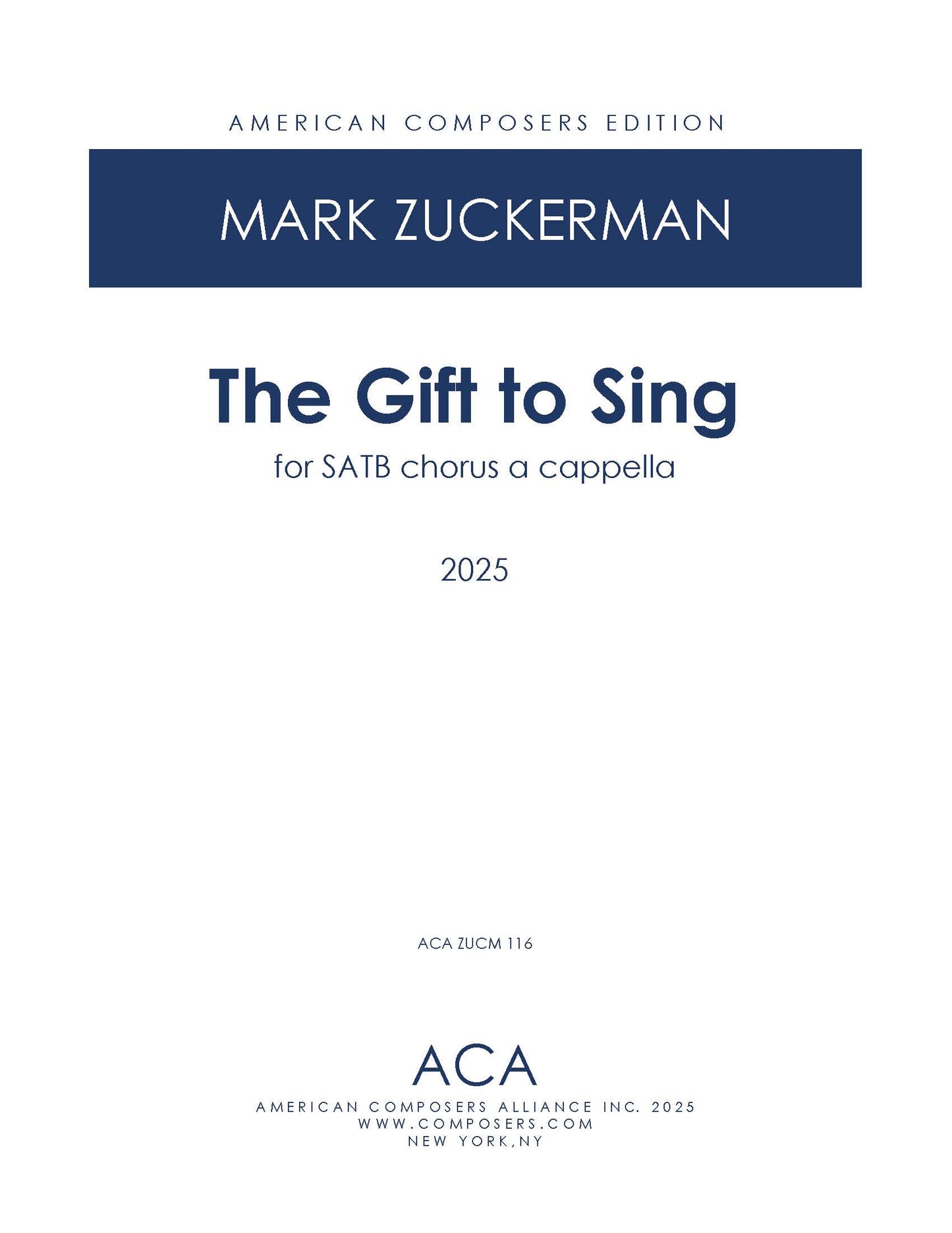 Gift to Sing