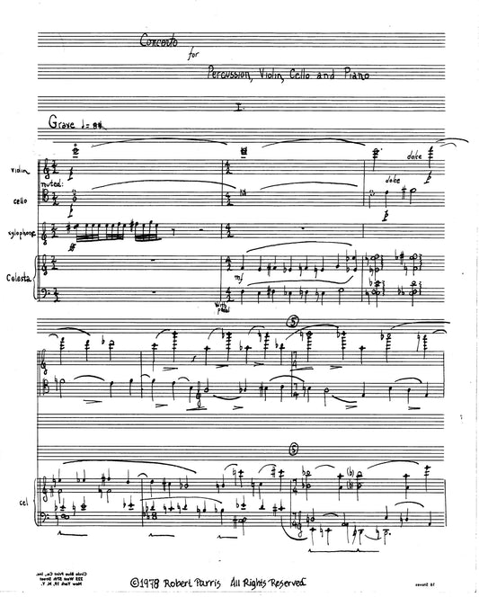 Concerto for Percussion, Violin, Cello, and Piano