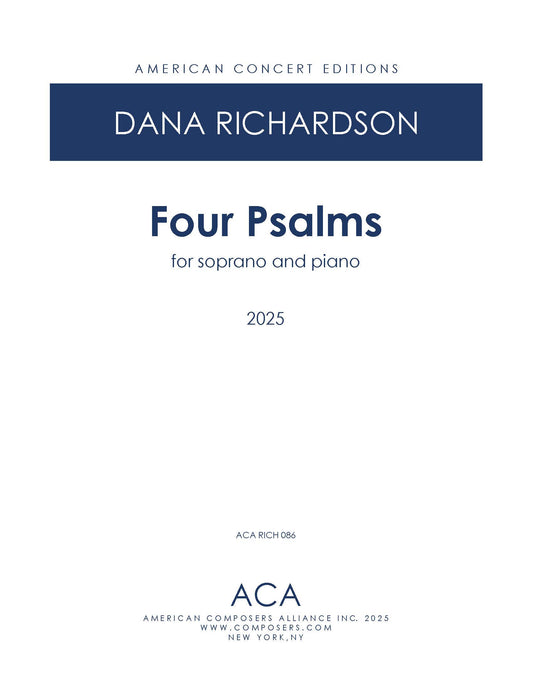 Four Psalms for Soprano and Piano