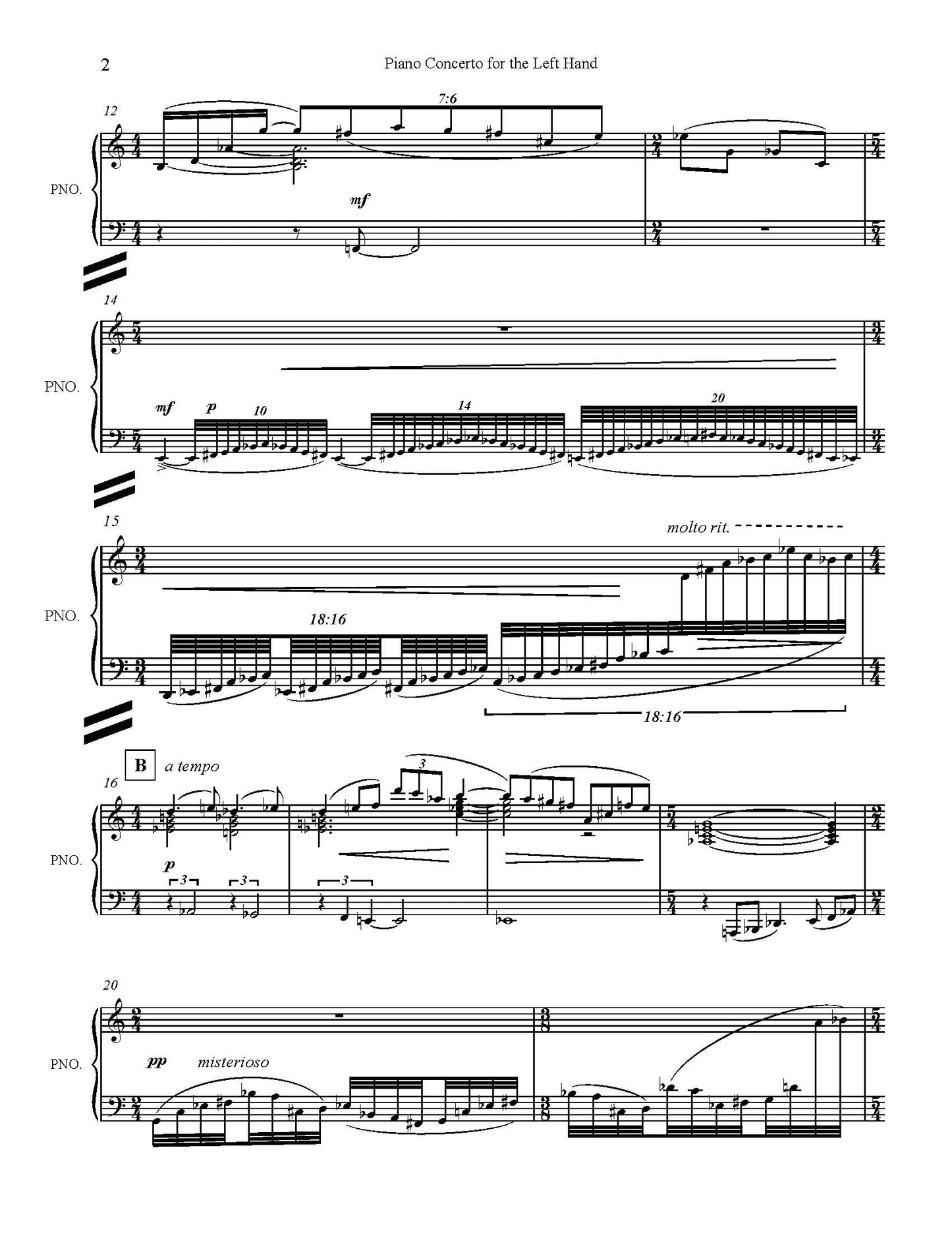 Piano Concerto for the Left Hand