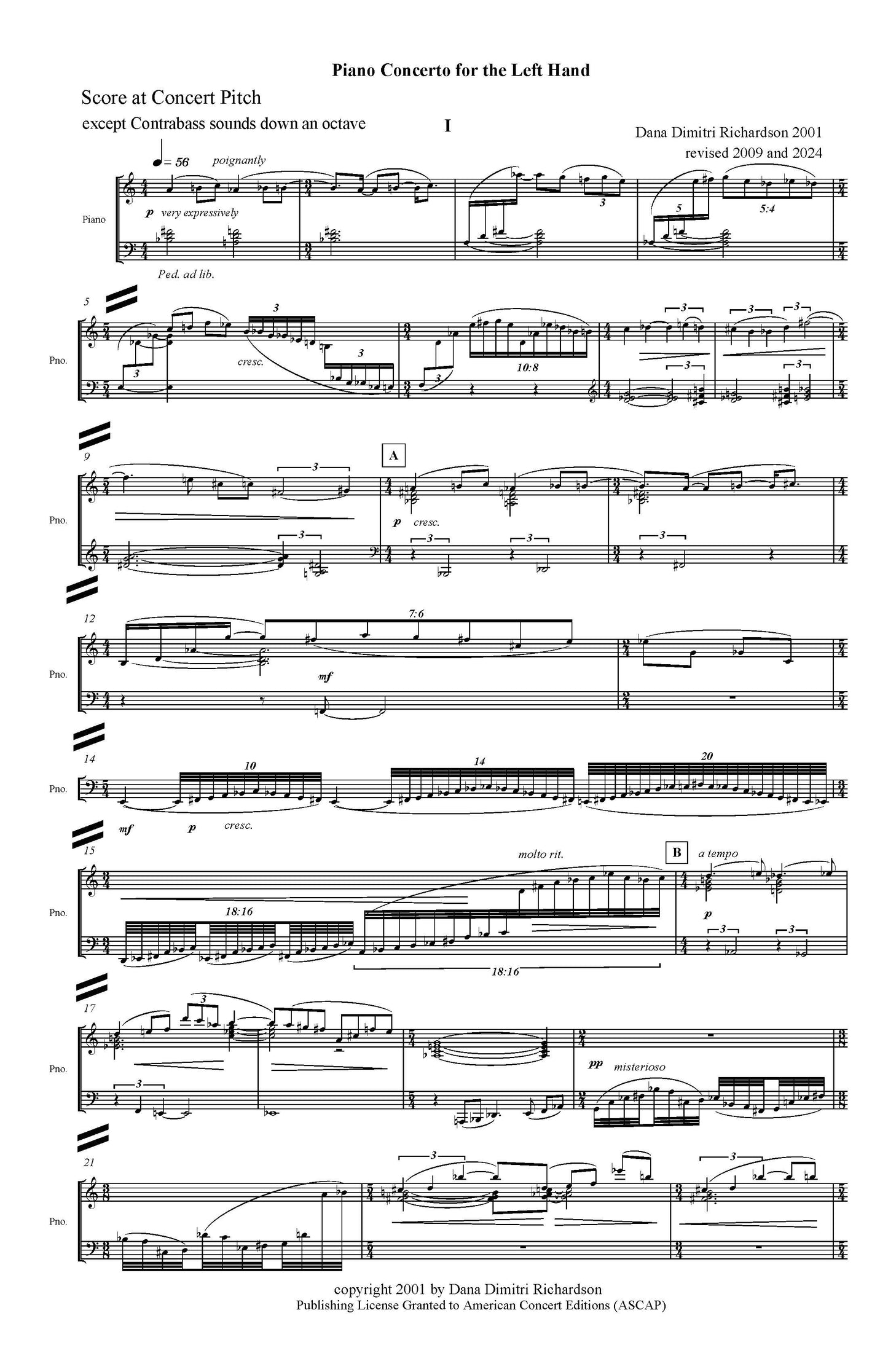 Piano Concerto for the Left Hand